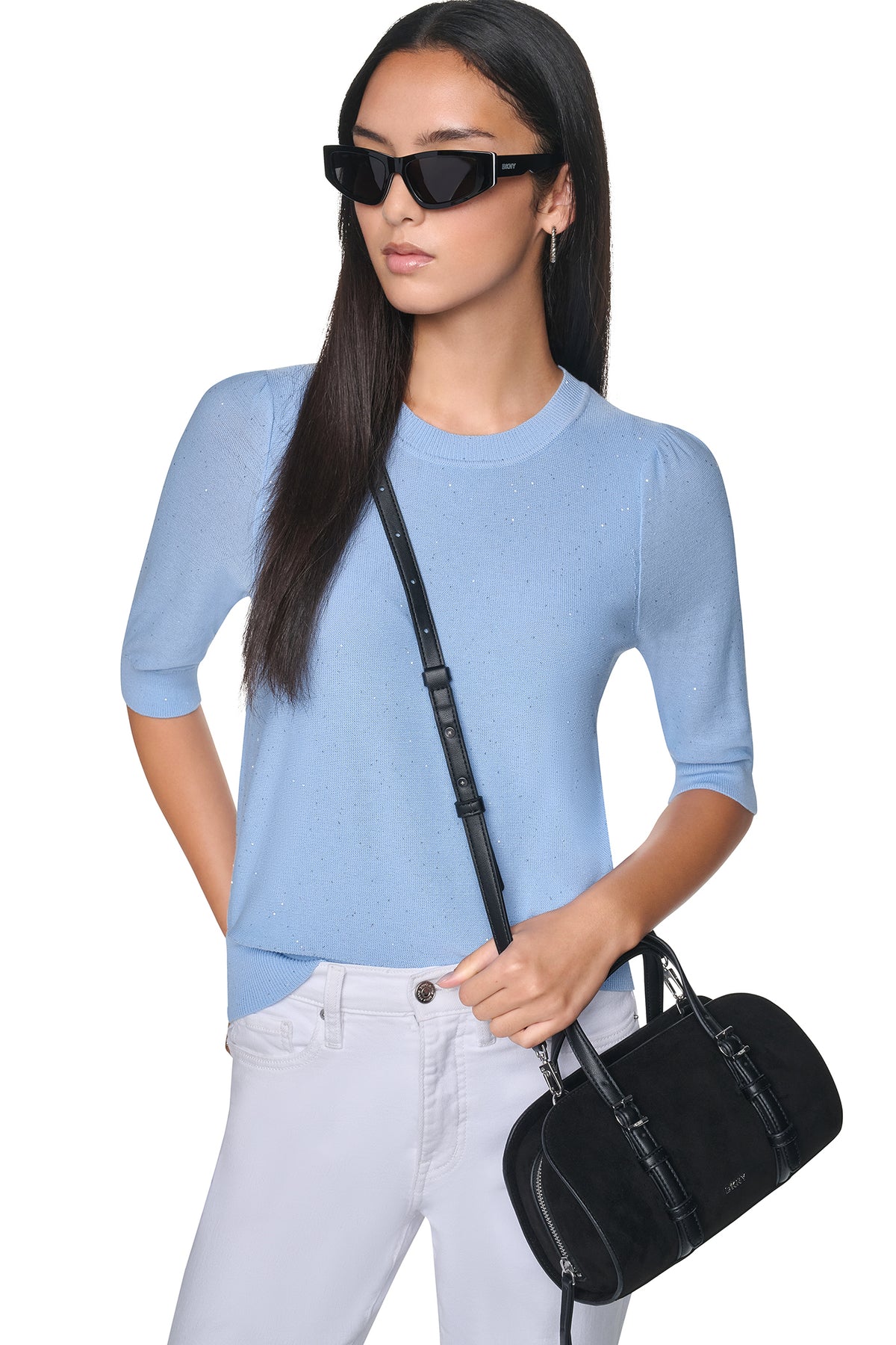 MICRO SEQUIN SWEATER VIEW 1