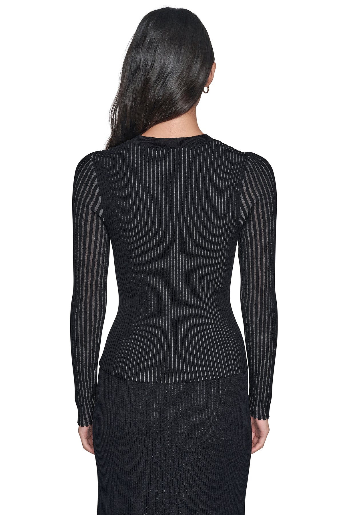 PLAITED RIB LUREX SWEATER VIEW 2