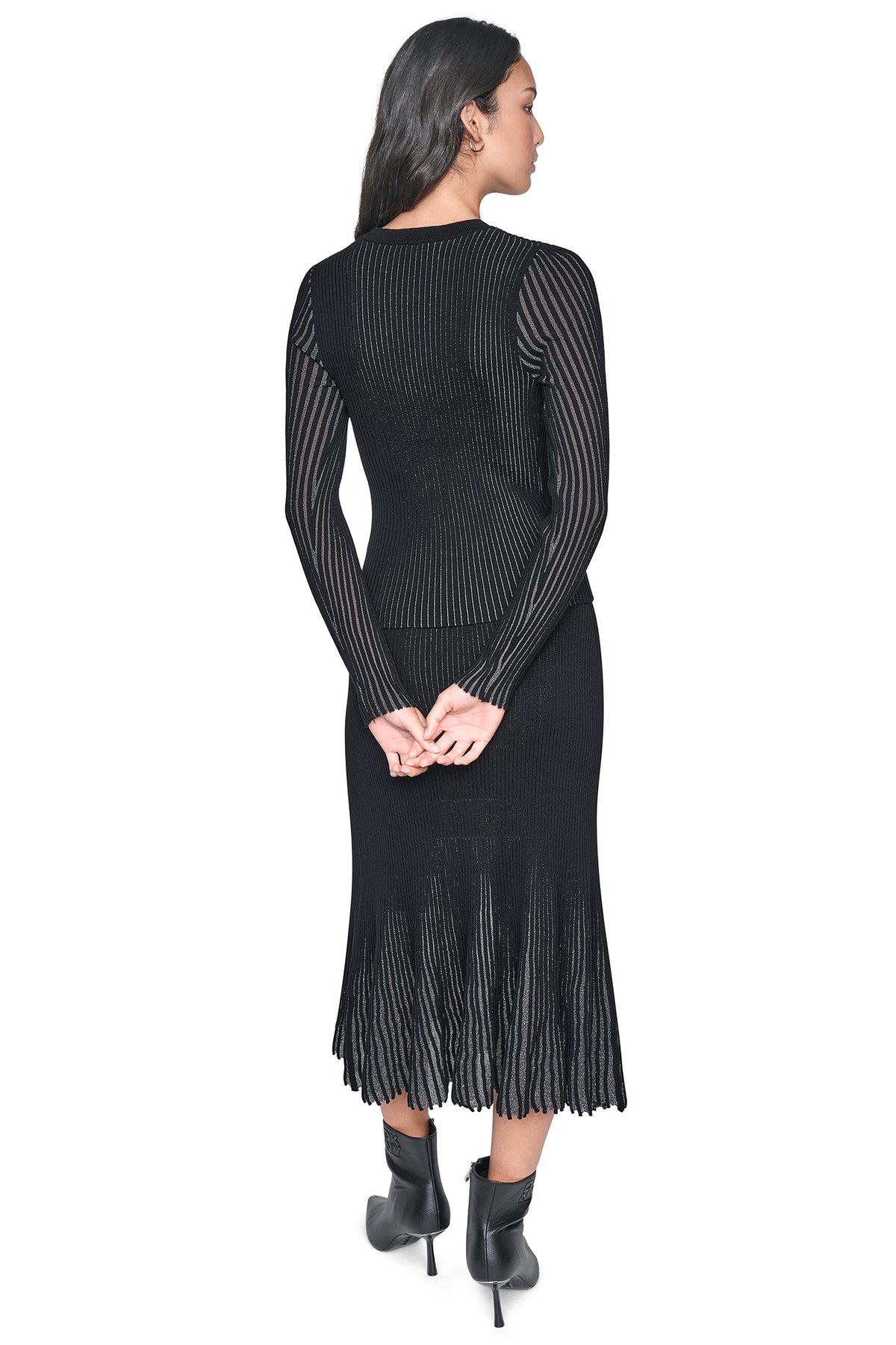 PLAITED RIB LUREX SWEATER VIEW 2