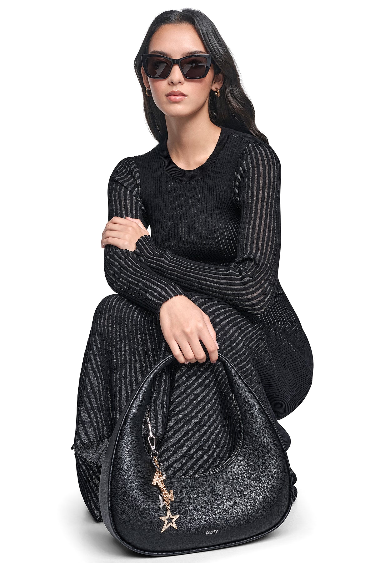 PLAITED RIB LUREX SWEATER VIEW 2