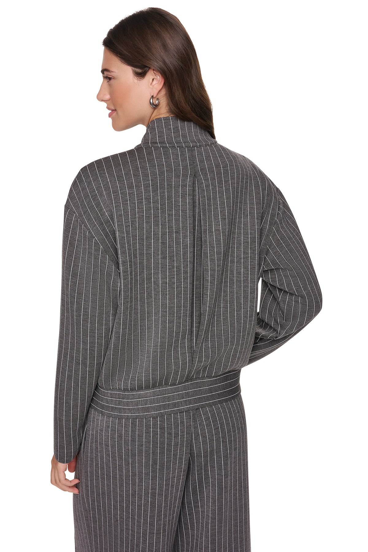 FULL-ZIP PINSTRIPE JACKET VIEW 2