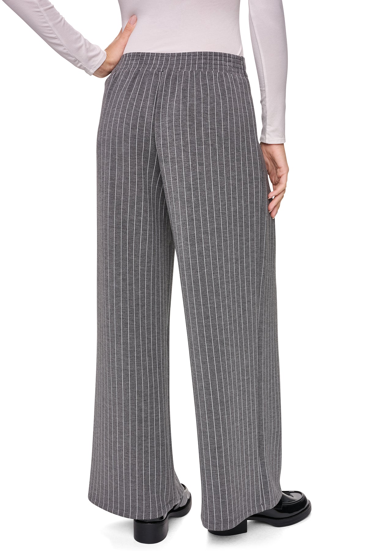 PULL-ON PINSTRIPE PANT VIEW 2