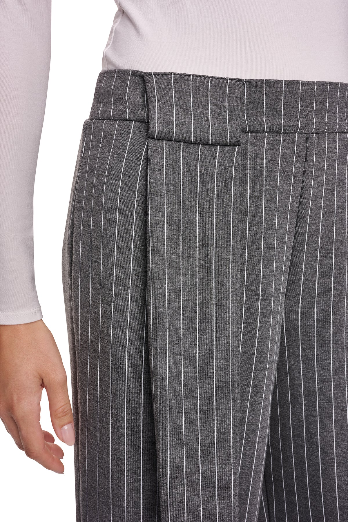 PULL-ON PINSTRIPE PANT VIEW 2