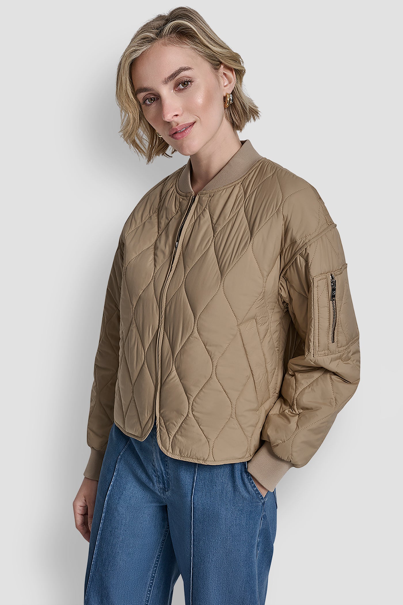 QUILTED BOMBER JACKET VIEW 4 | Jackets & Blazers