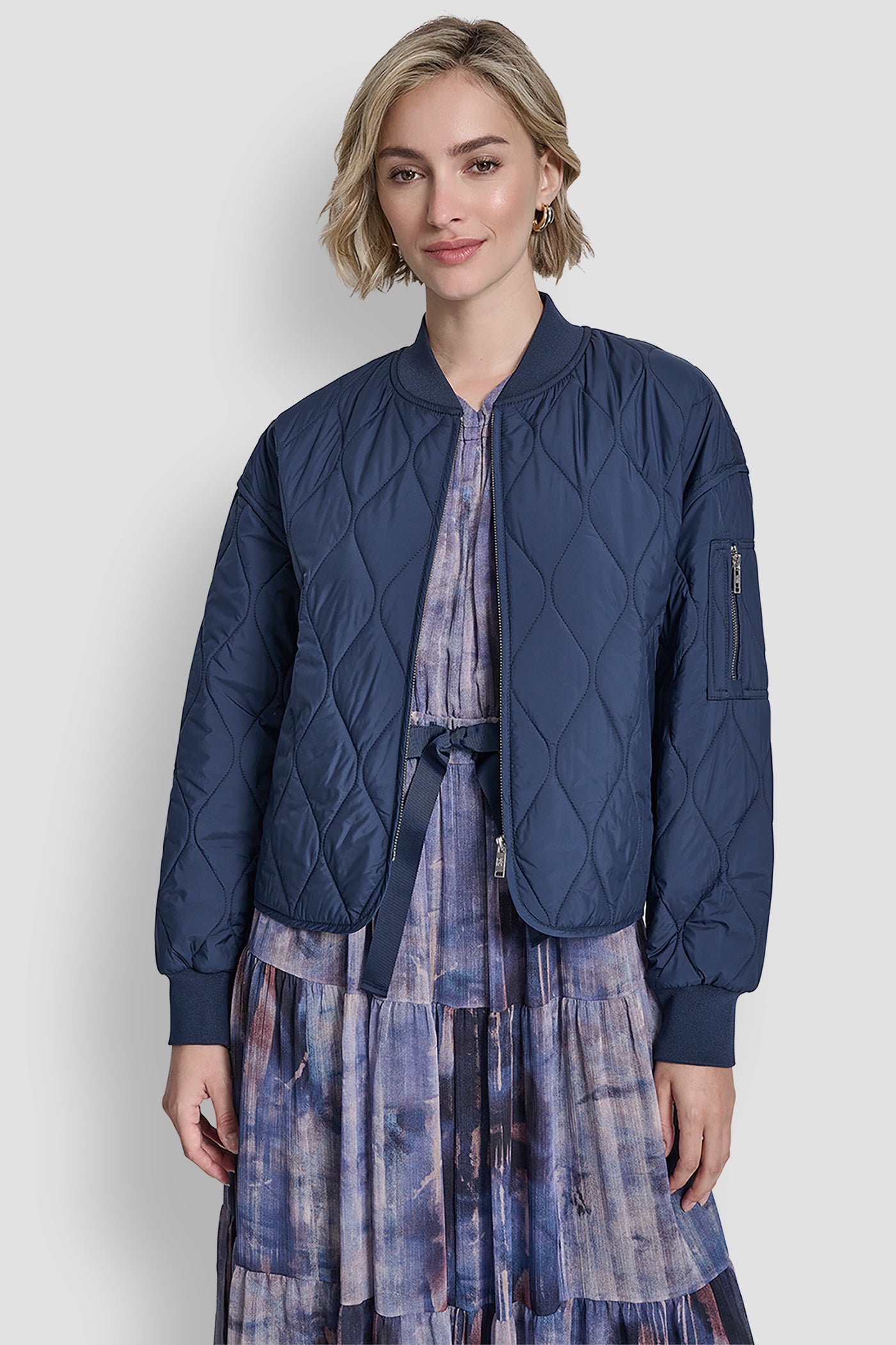 QUILTED BOMBER JACKET VIEW 4 | Jackets & Blazers