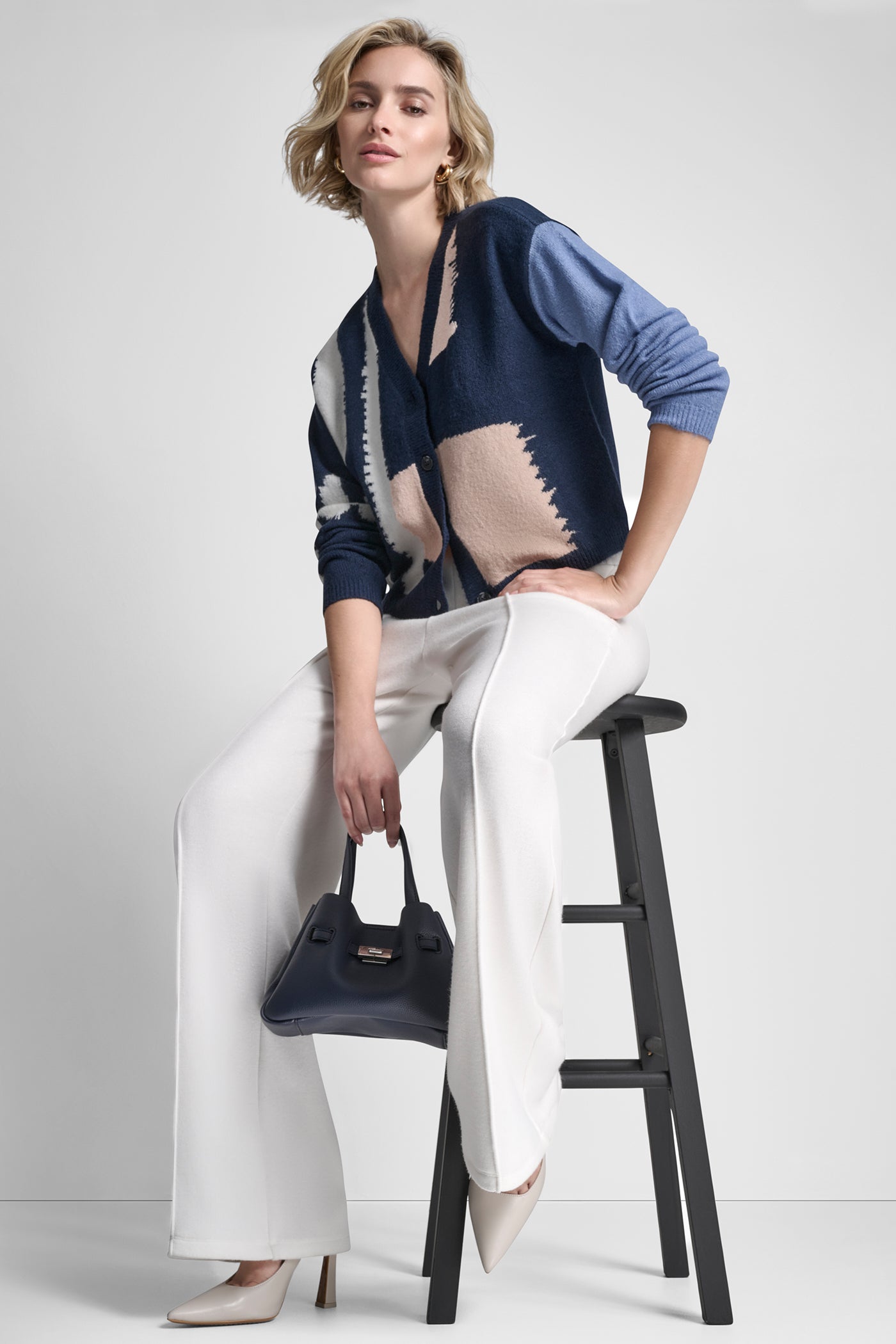 CROPPED COLORBLOCK CARDIGAN VIEW 6 | WOMEN'S SWEATERS & TOPS