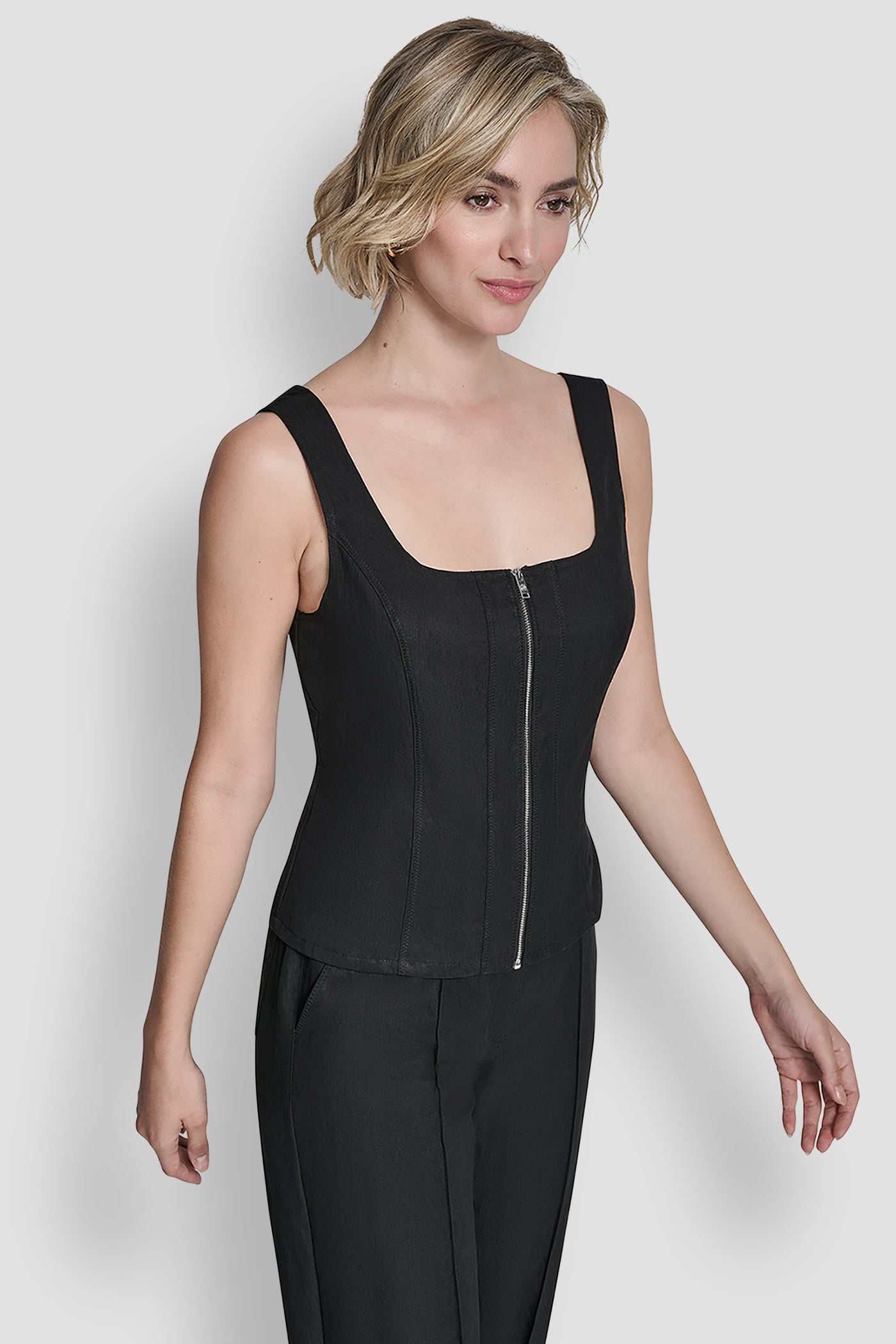 ZIGZAG STITCH CORSET TOP VIEW 4