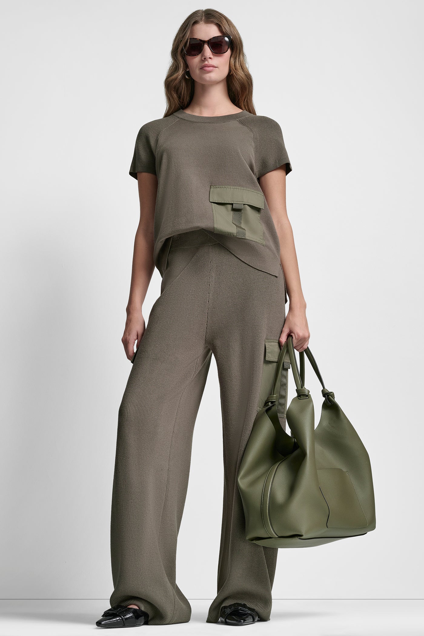 SHORT SLEEVE CARGO POCKET SWEATER VIEW 6 | SALE