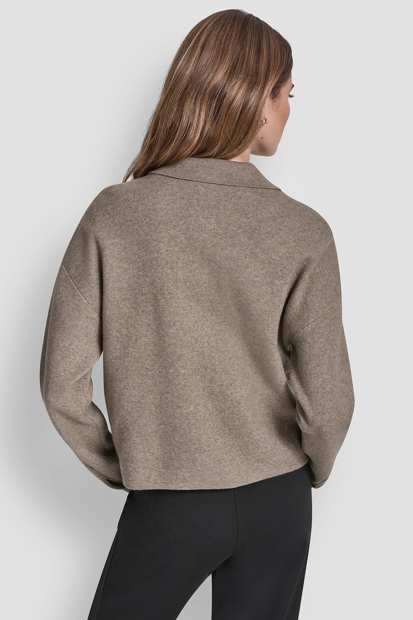 ZIP UP SWEATER JACKET VIEW 3