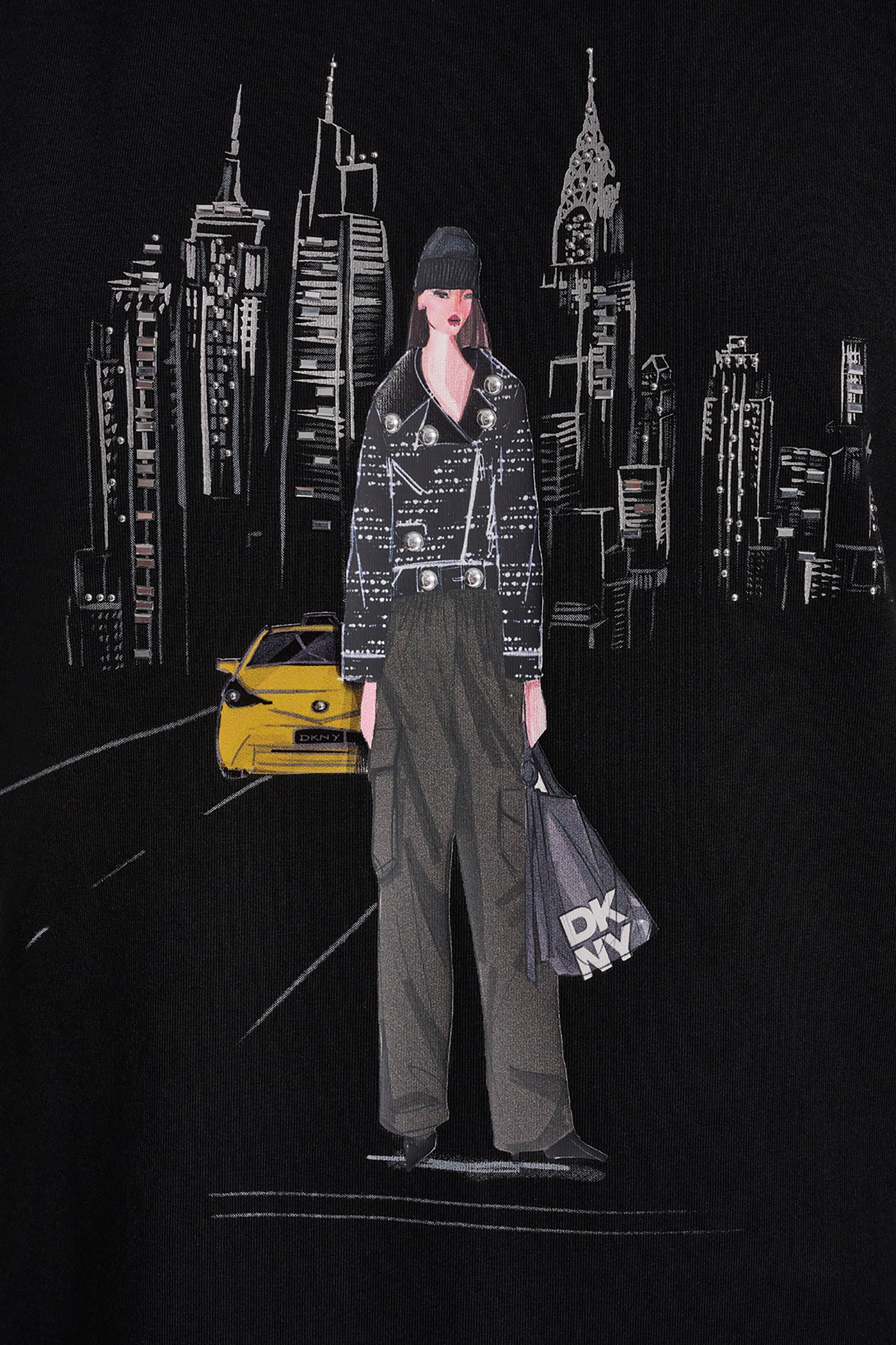 STUDDED MOTO CONVERSATIONAL TEE VIEW 7 | All Products