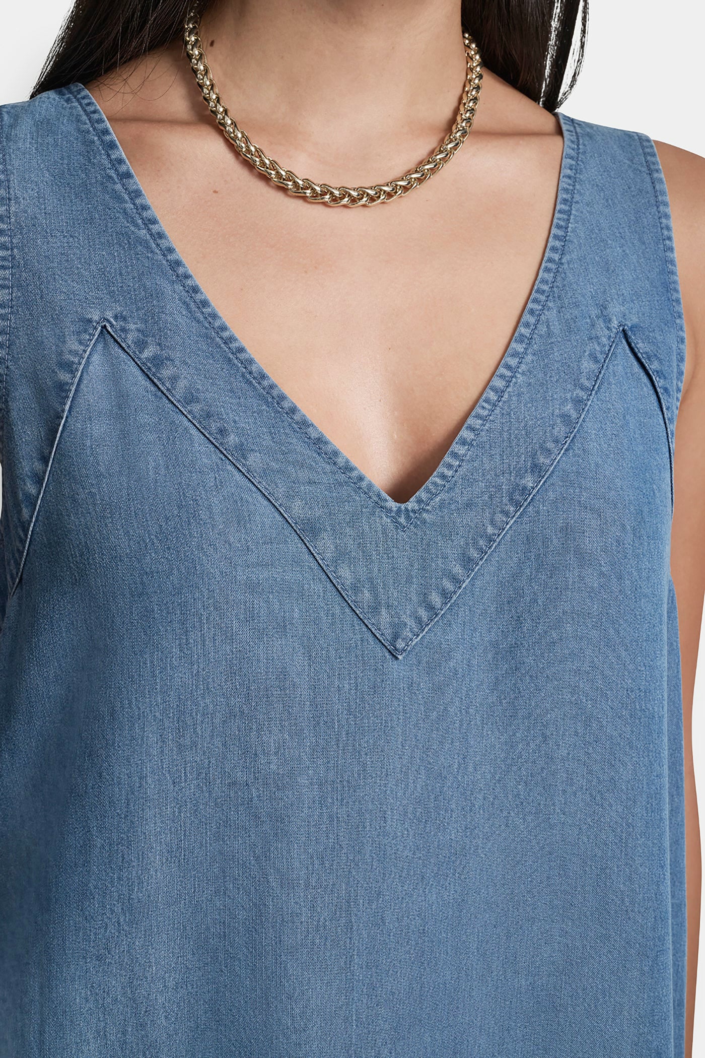 TENCEL MIDI SWING DRESS VIEW 7 | SALE