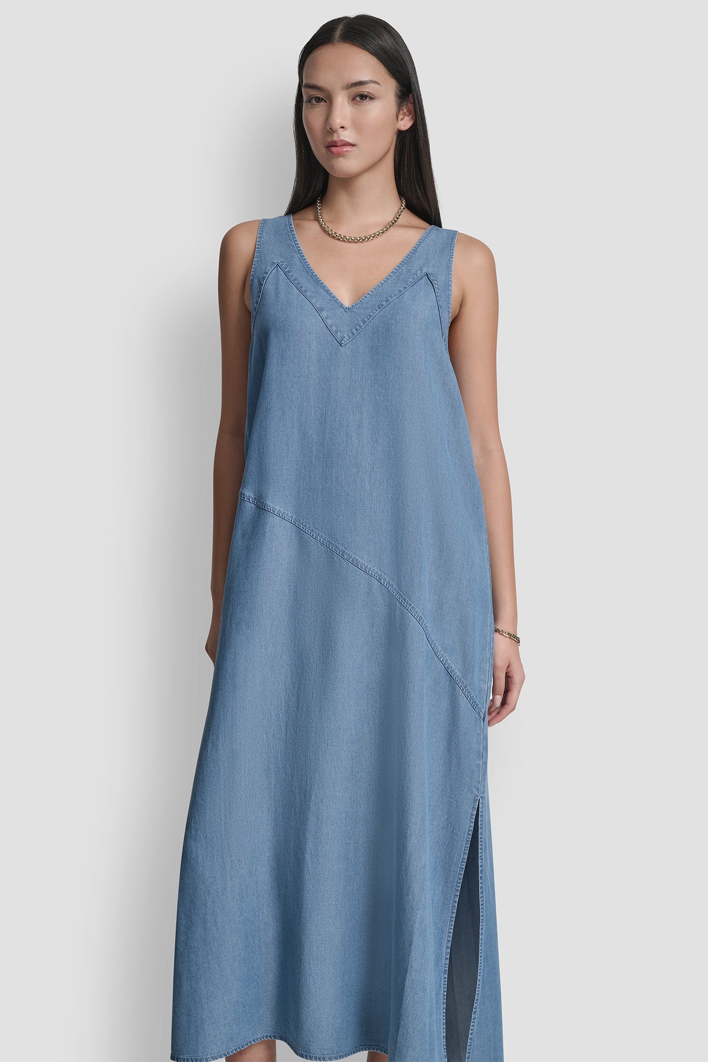 TENCEL MIDI SWING DRESS VIEW 4 | Dresses & Jumpsuits