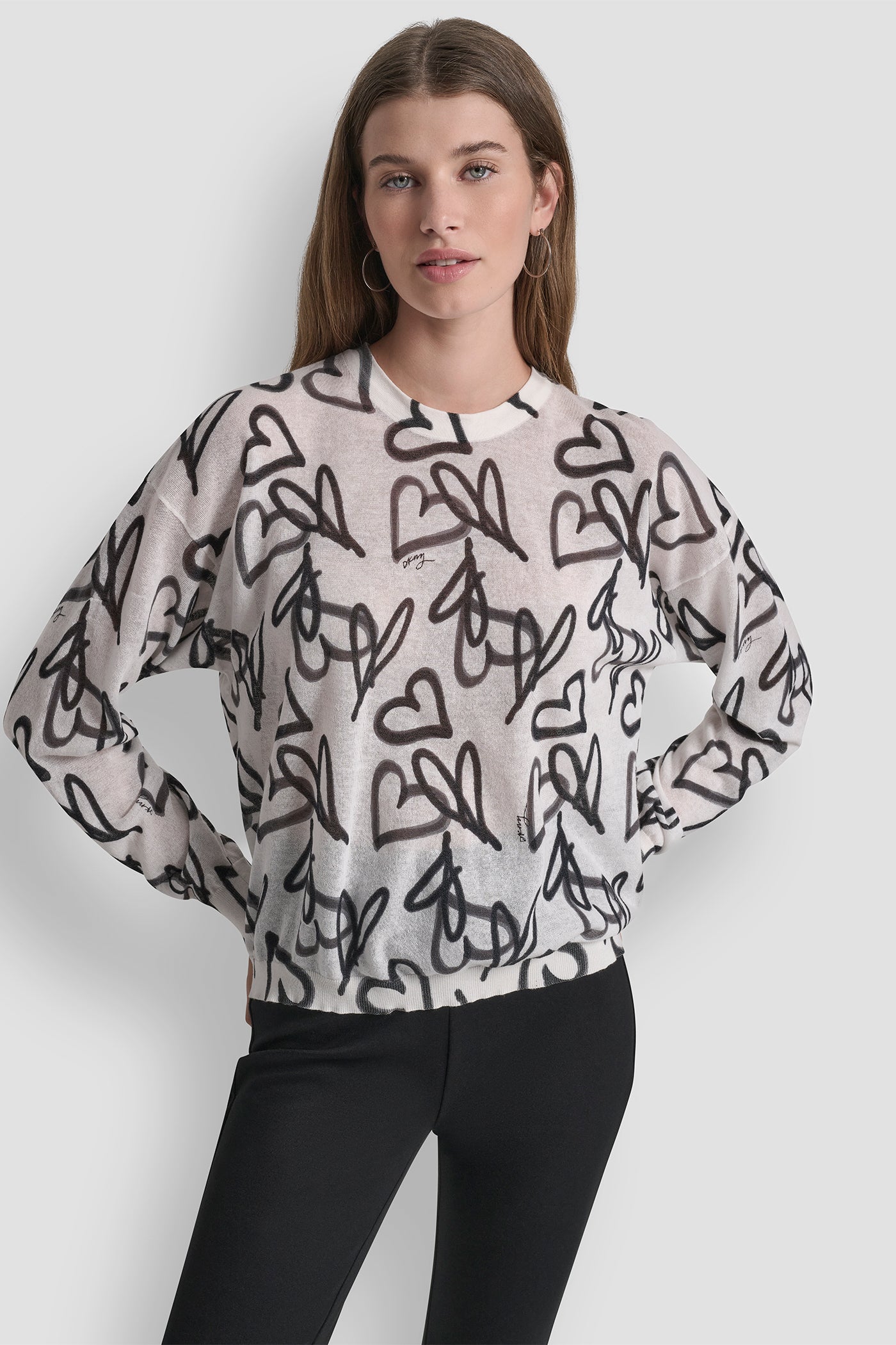 Graffiti Heart Sweater | Sweater | DKNY