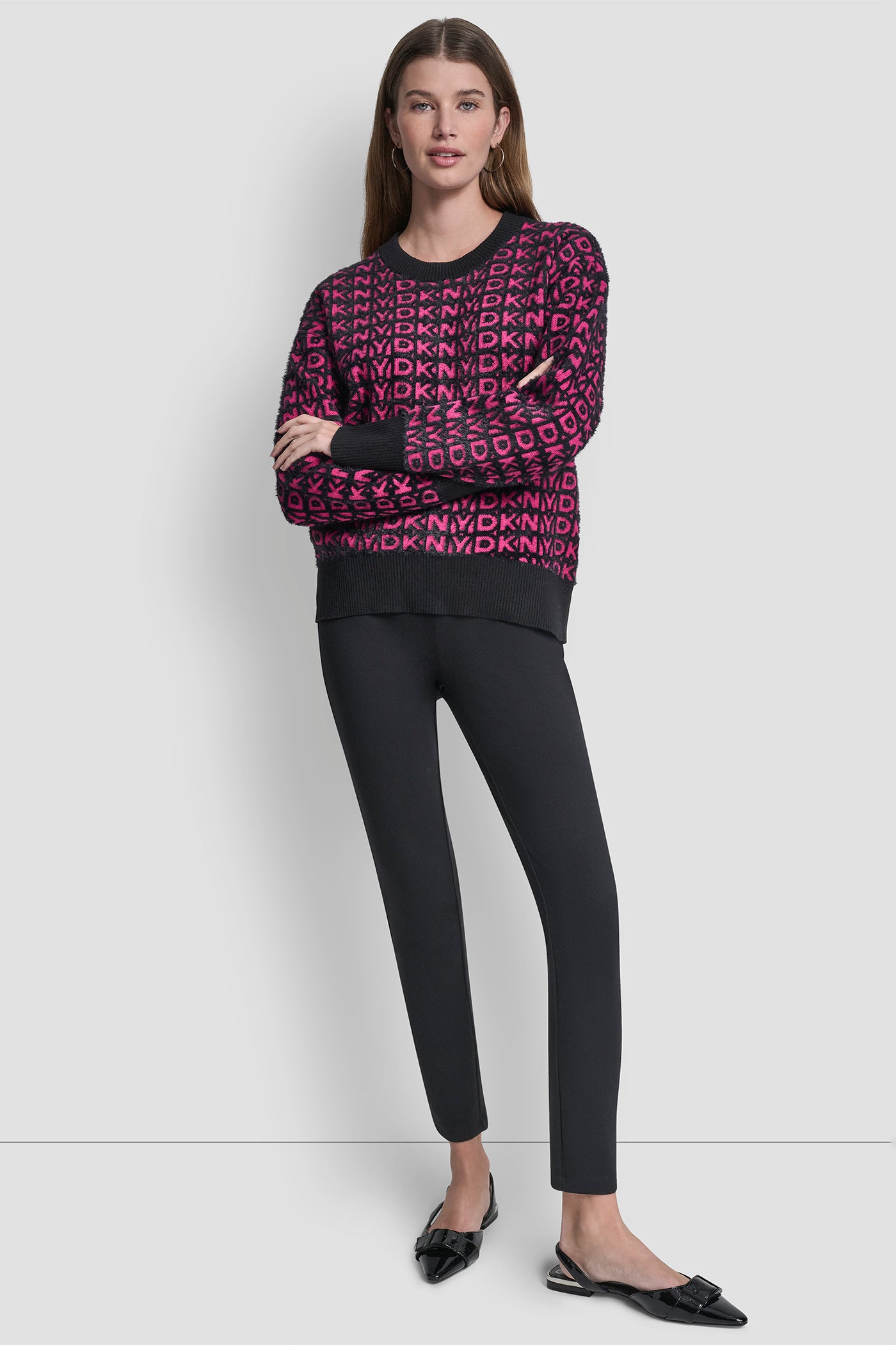 FUR ALL OVER LOGO SWEATER VIEW 4 | Gifts Under $50