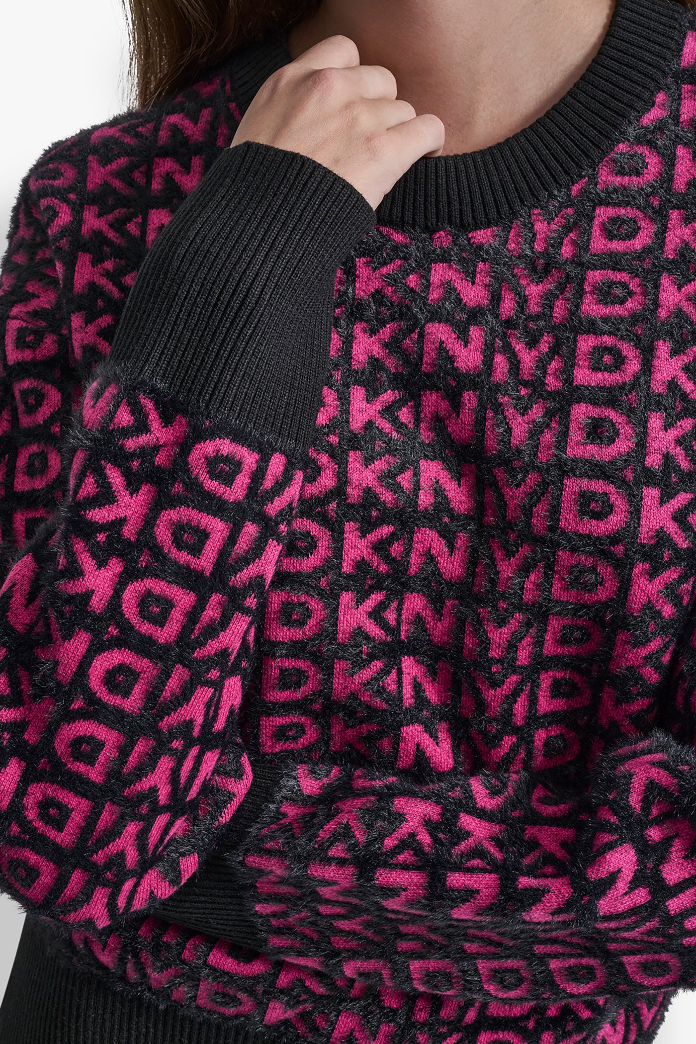 FUR ALL OVER LOGO SWEATER VIEW 5 | Gifts Under $50