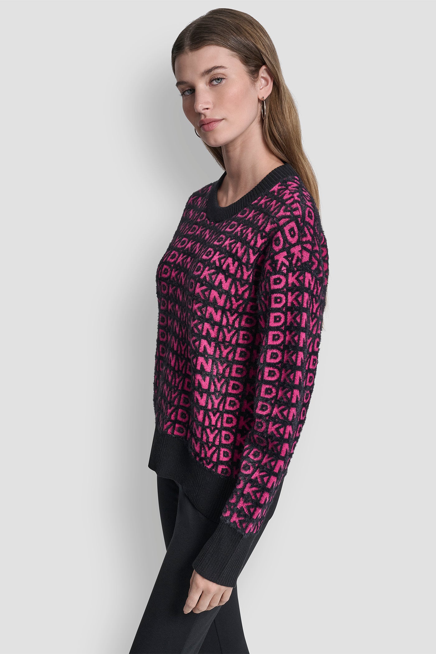 FUR ALL OVER LOGO SWEATER VIEW 3 | Gifts Under $50