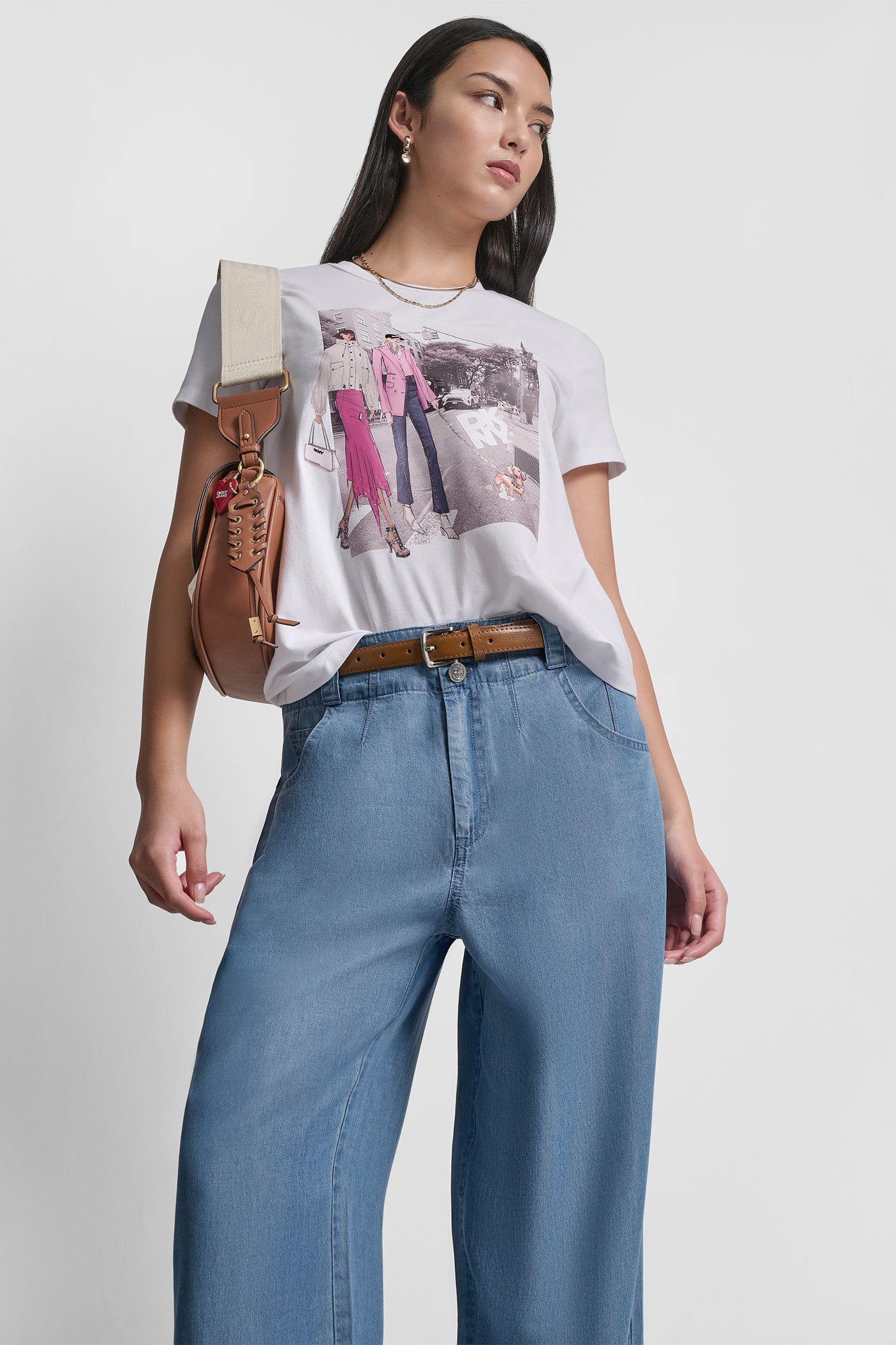 White BLEECKER ST CONVERSATIONAL T-SHIRT, VIEW 1 | Clothing