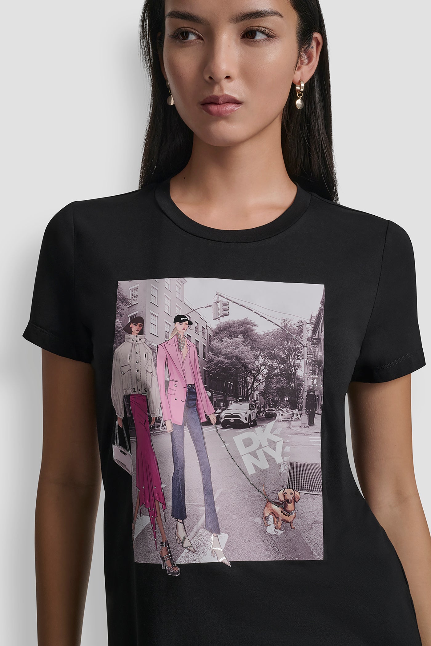 Bleecker St Conversational Graphic Tee | Tee | DKNY