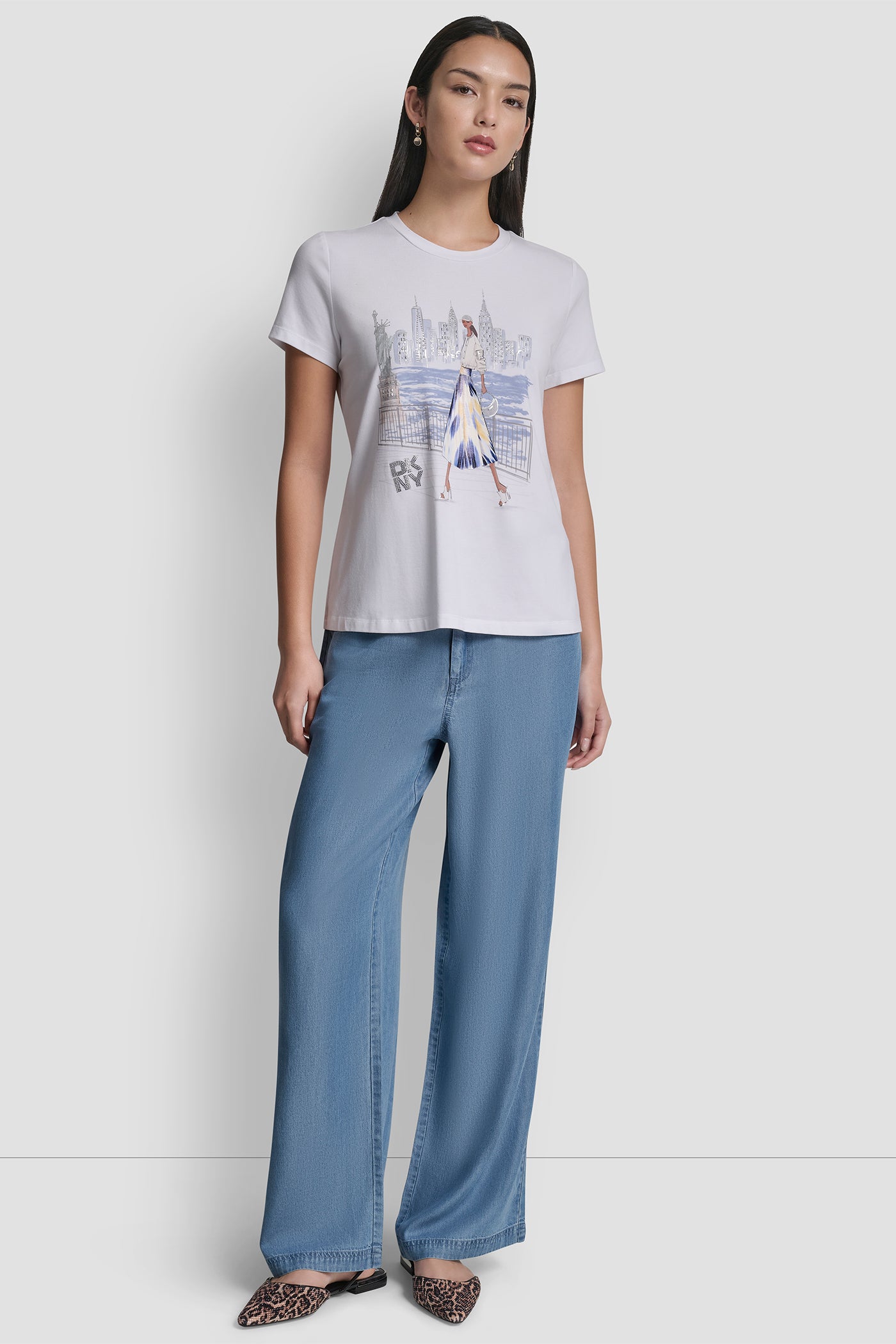 STATUE OF LIBERTY CONVERSATIONAL T-SHIRT VIEW 5 | Clothing