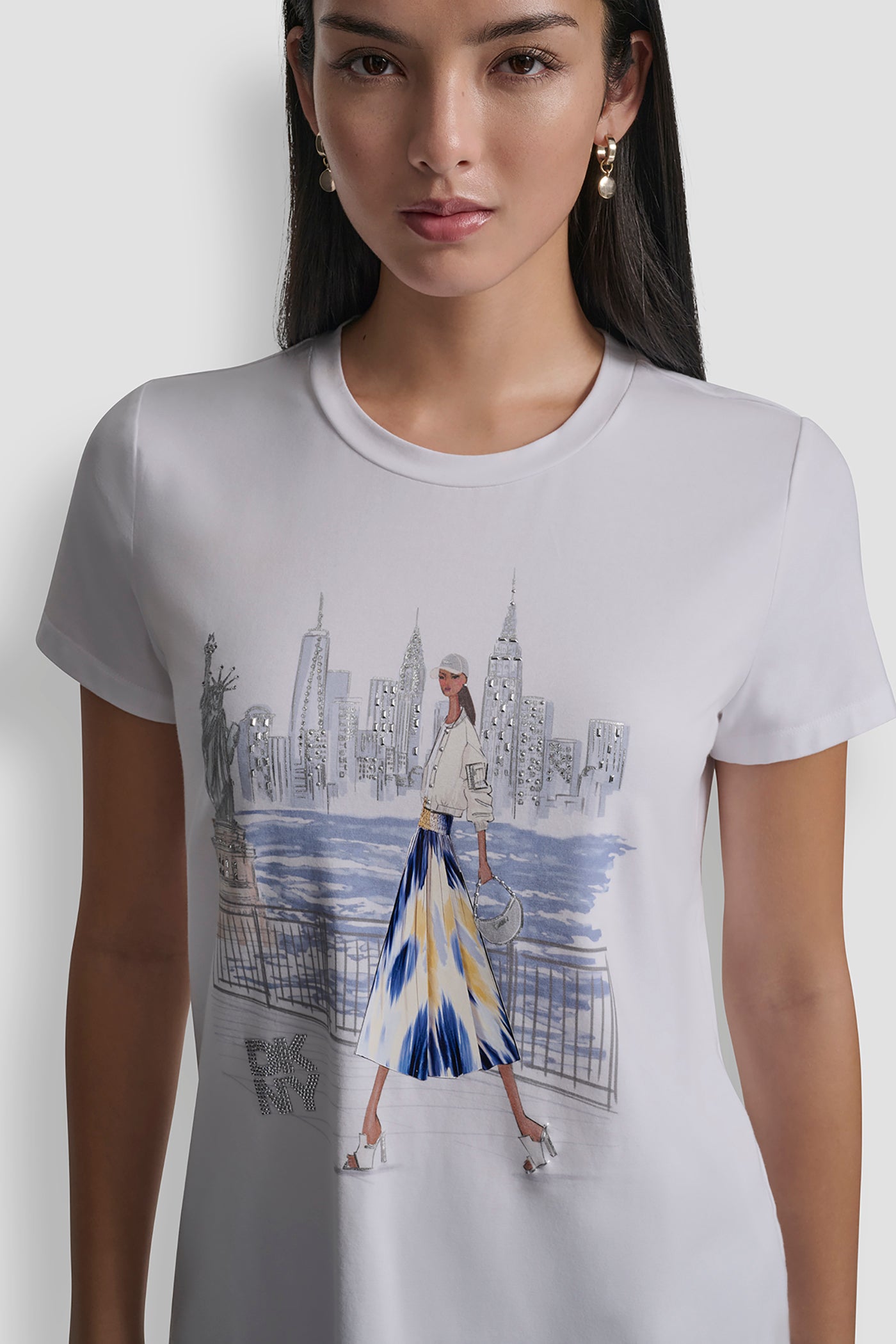 STATUE OF LIBERTY CONVERSATIONAL T-SHIRT VIEW 7 | Clothing