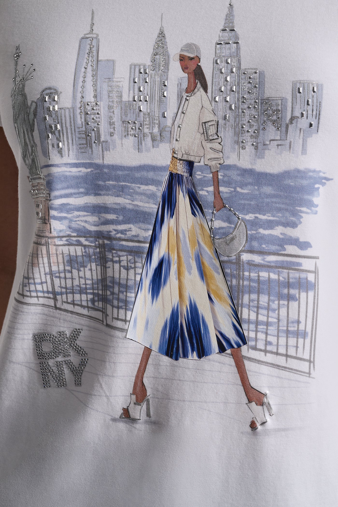 STATUE OF LIBERTY CONVERSATIONAL T-SHIRT VIEW 6 | Clothing