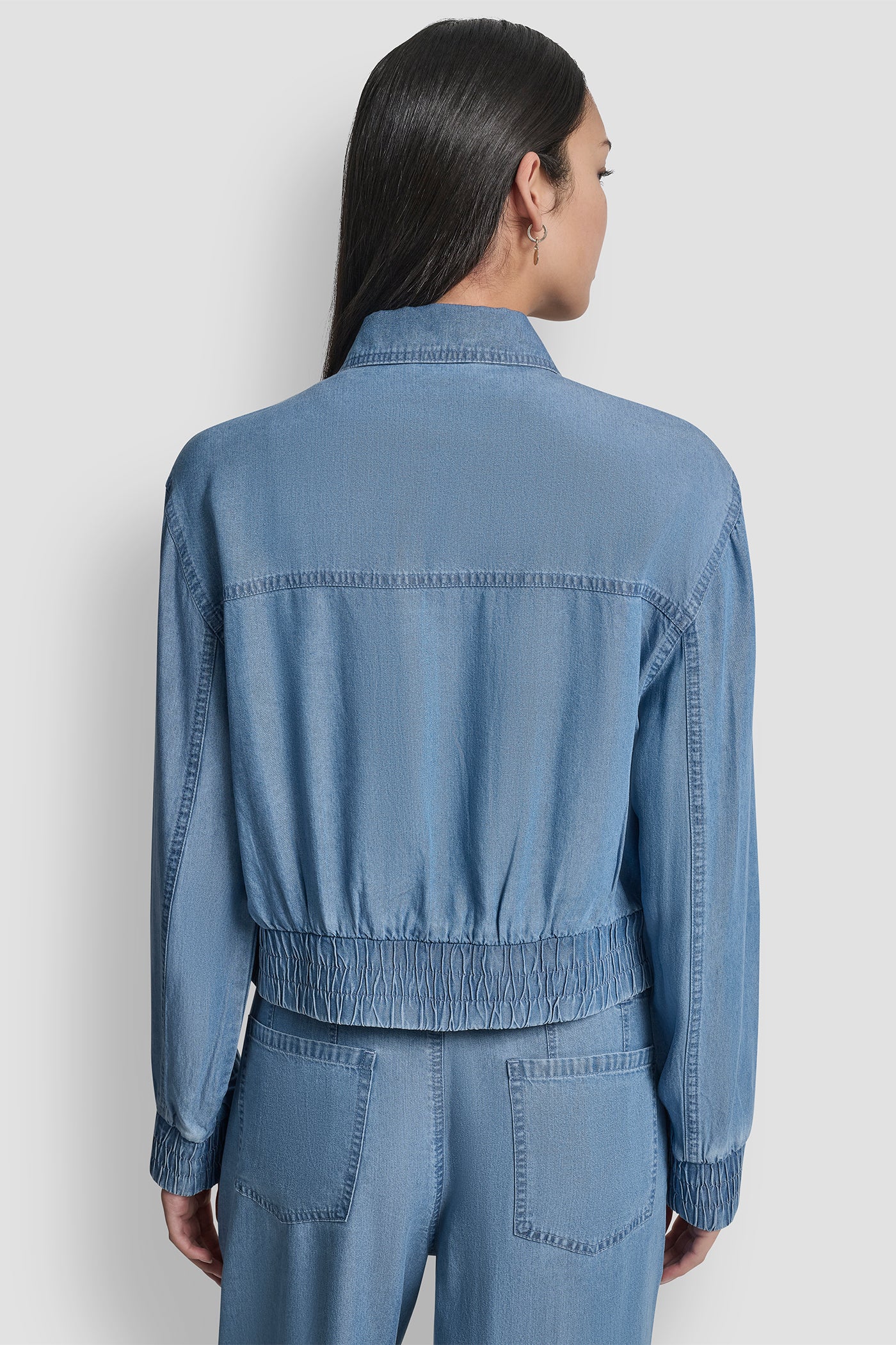 TENCEL BOMBER JACKET VIEW 2 | Jackets & Blazers