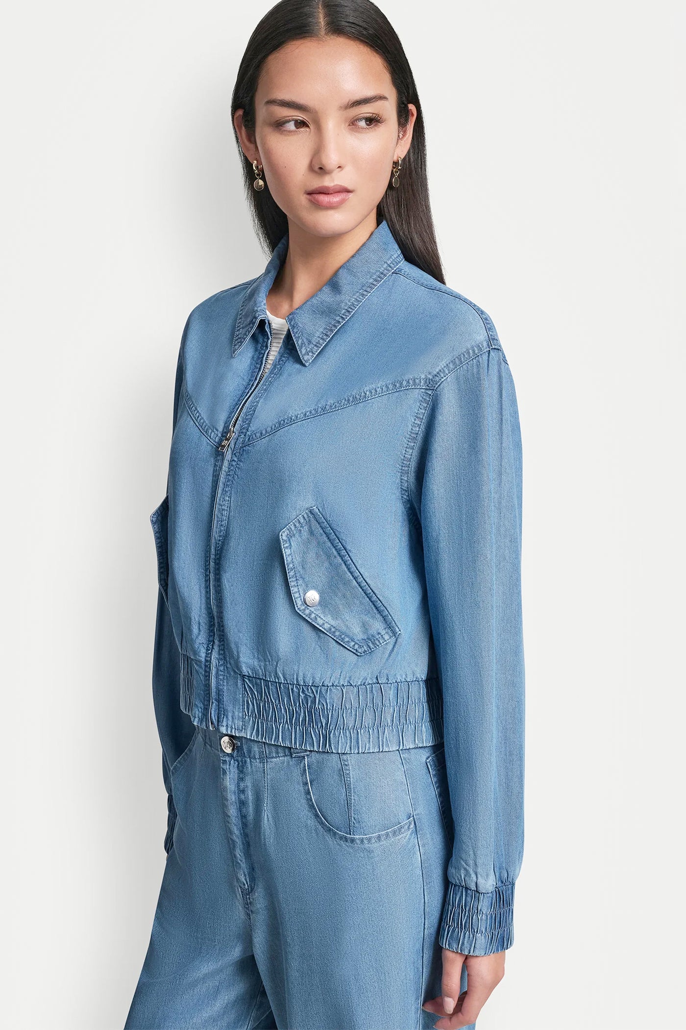 TENCEL BOMBER JACKET VIEW 4 | Women's Jacket Sale