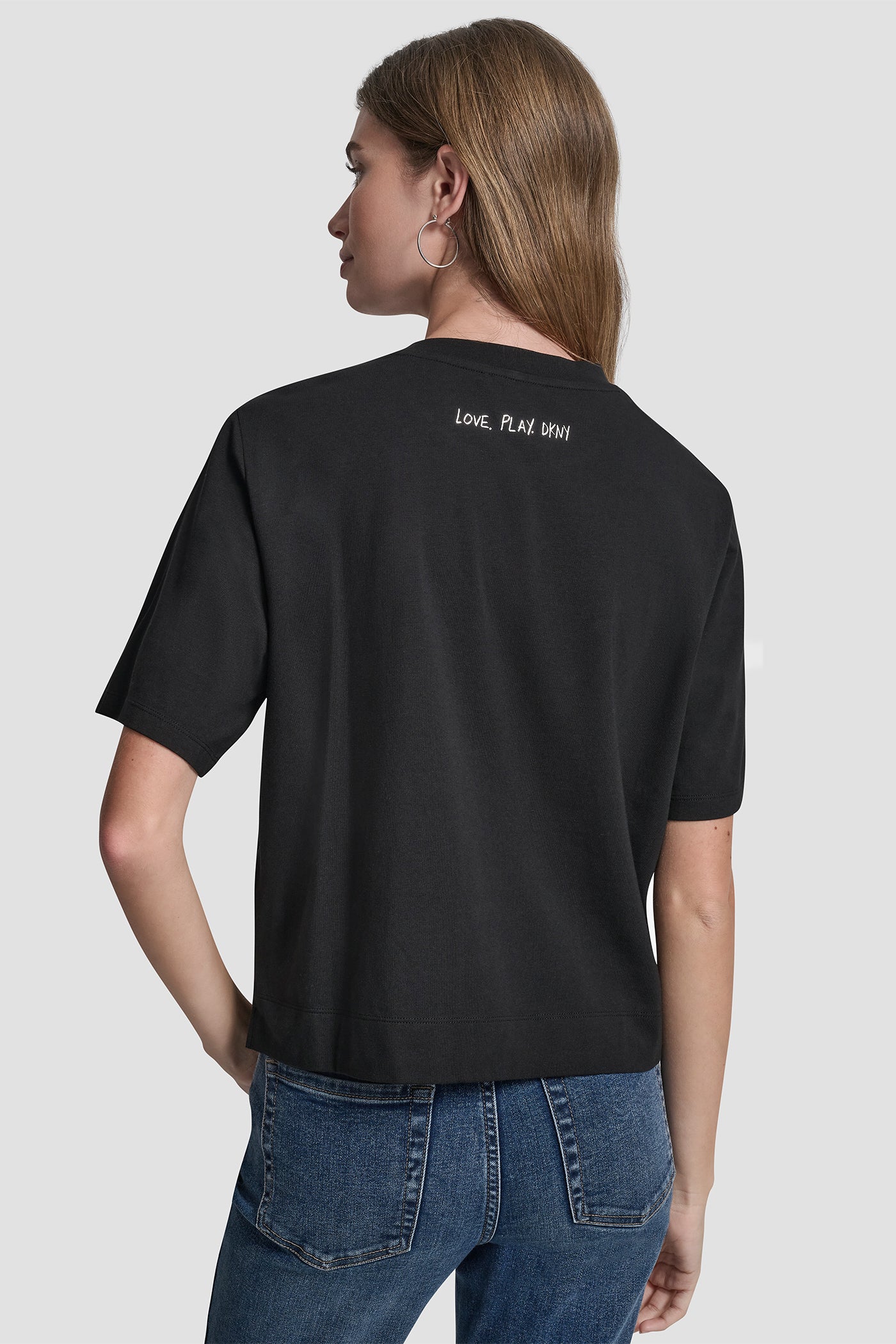 1989 Notebook Scribble Graphic Tee | Tee | DKNY