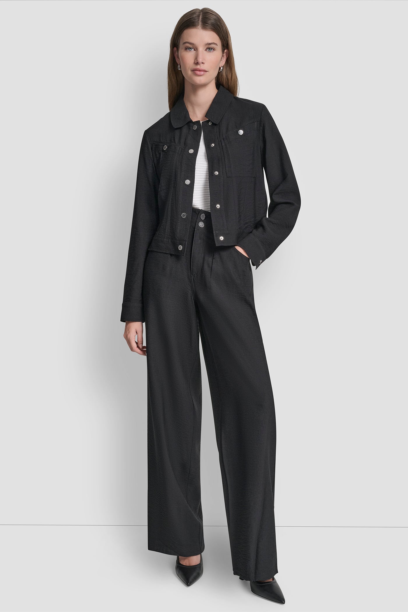 CROPPED TRUCKER JACKET VIEW 5 | Clothing