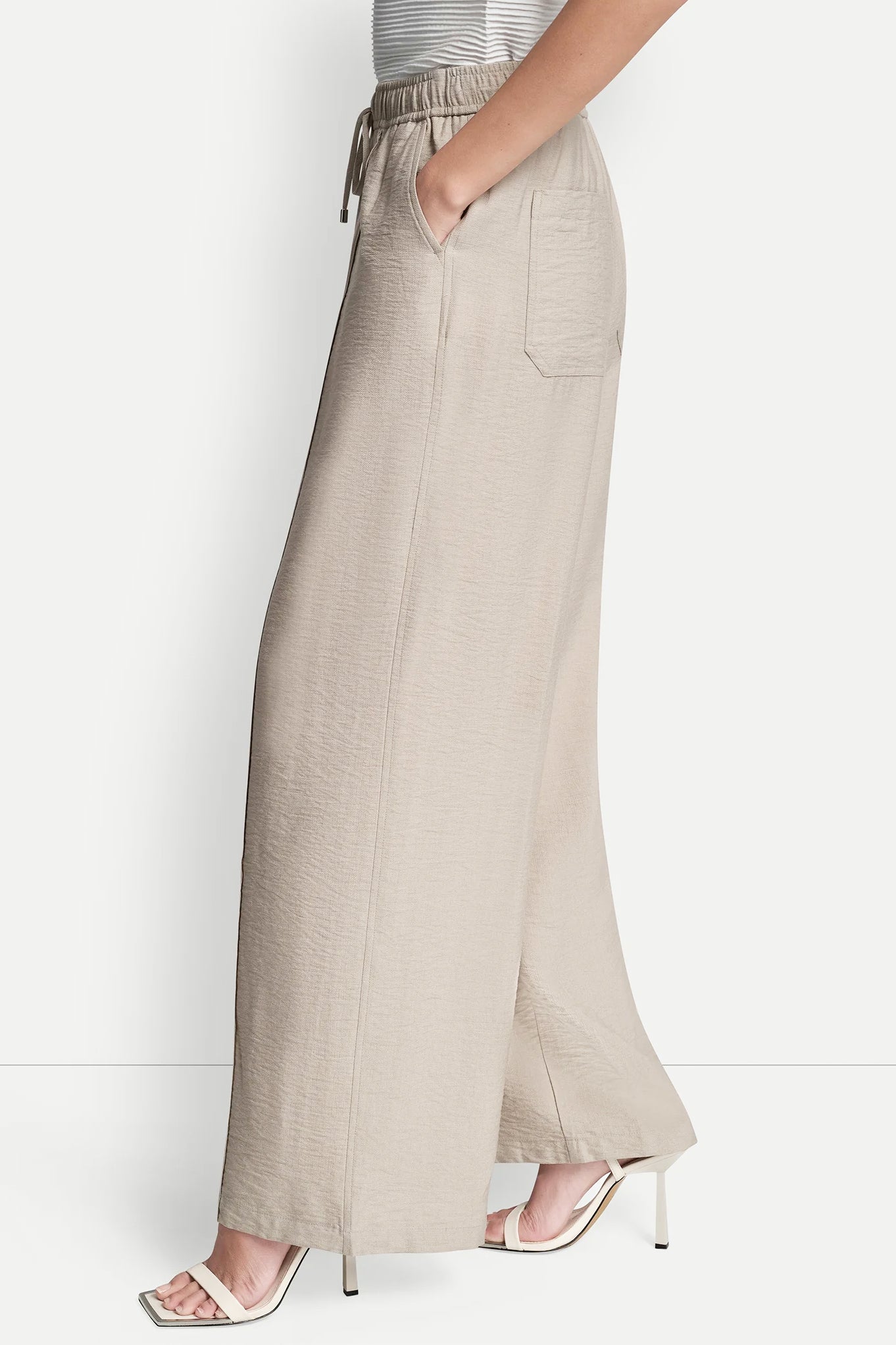SEAMED WIDE LEG PULL-ON PANT VIEW 4 | SPRING 2026