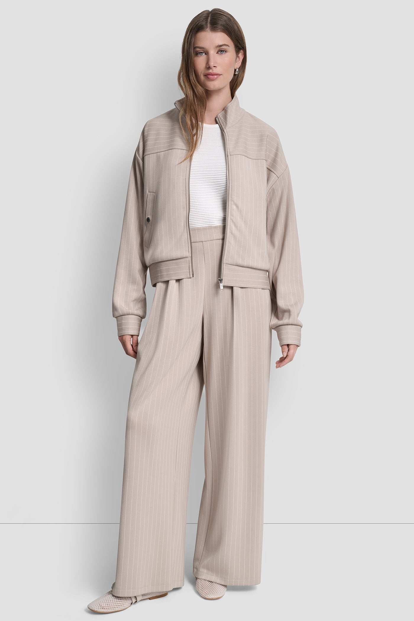 PINSTRIPE TRACK JACKET VIEW 5 | Jackets & Blazers