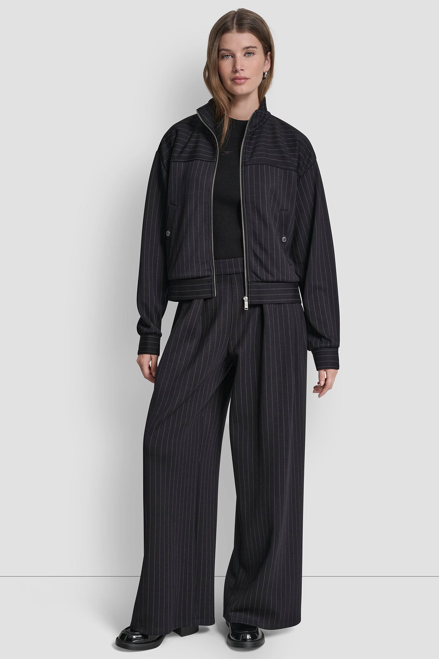 PINSTRIPE TRACK JACKET VIEW 5 | Jackets & Blazers