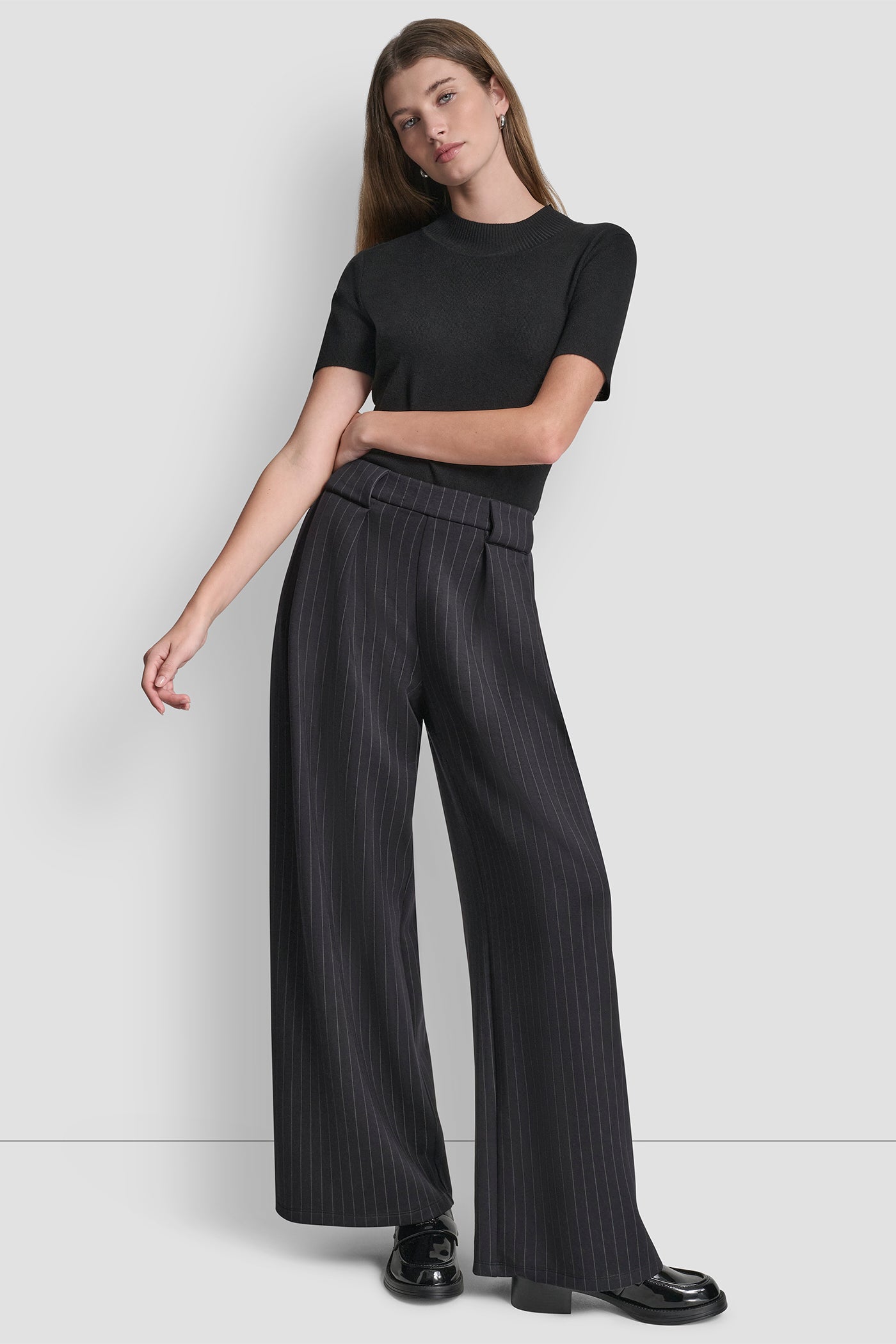 PINSTRIPE PLEATED PANT VIEW 4 | SPRING 2026