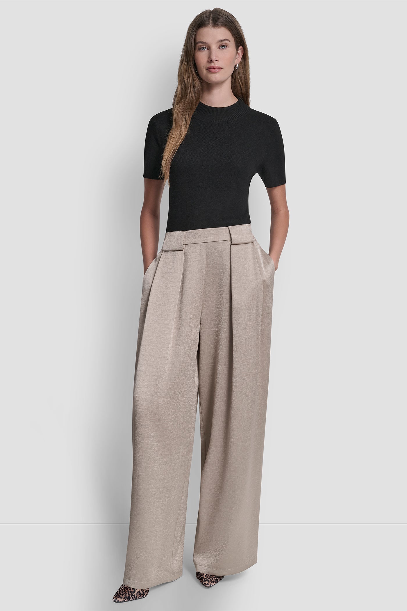 PLEATED WIDE LEG PANT VIEW 5 | Clothing