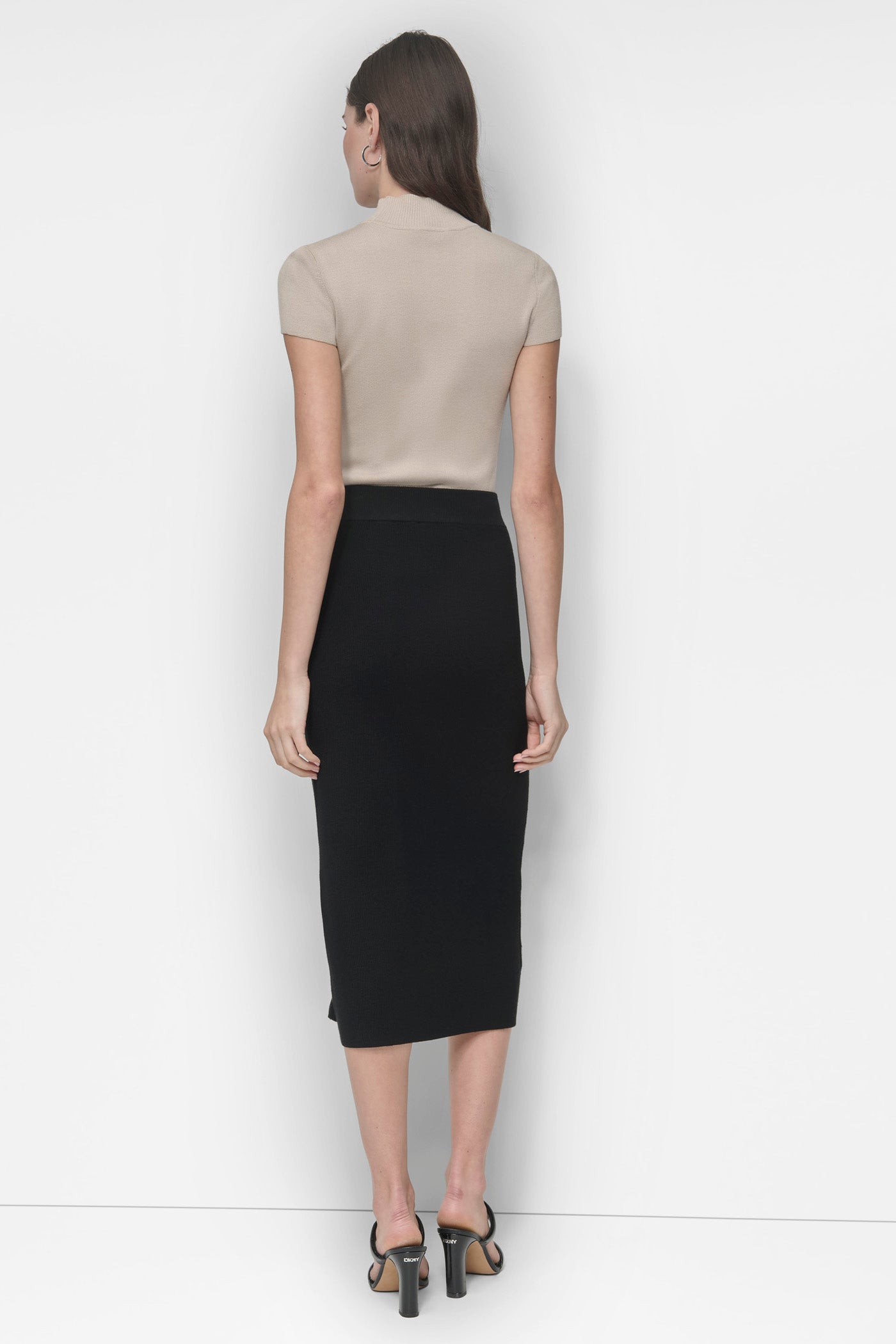 ZIP DETAILED MIDI SWEATER SKIRT VIEW 5 | Clothing