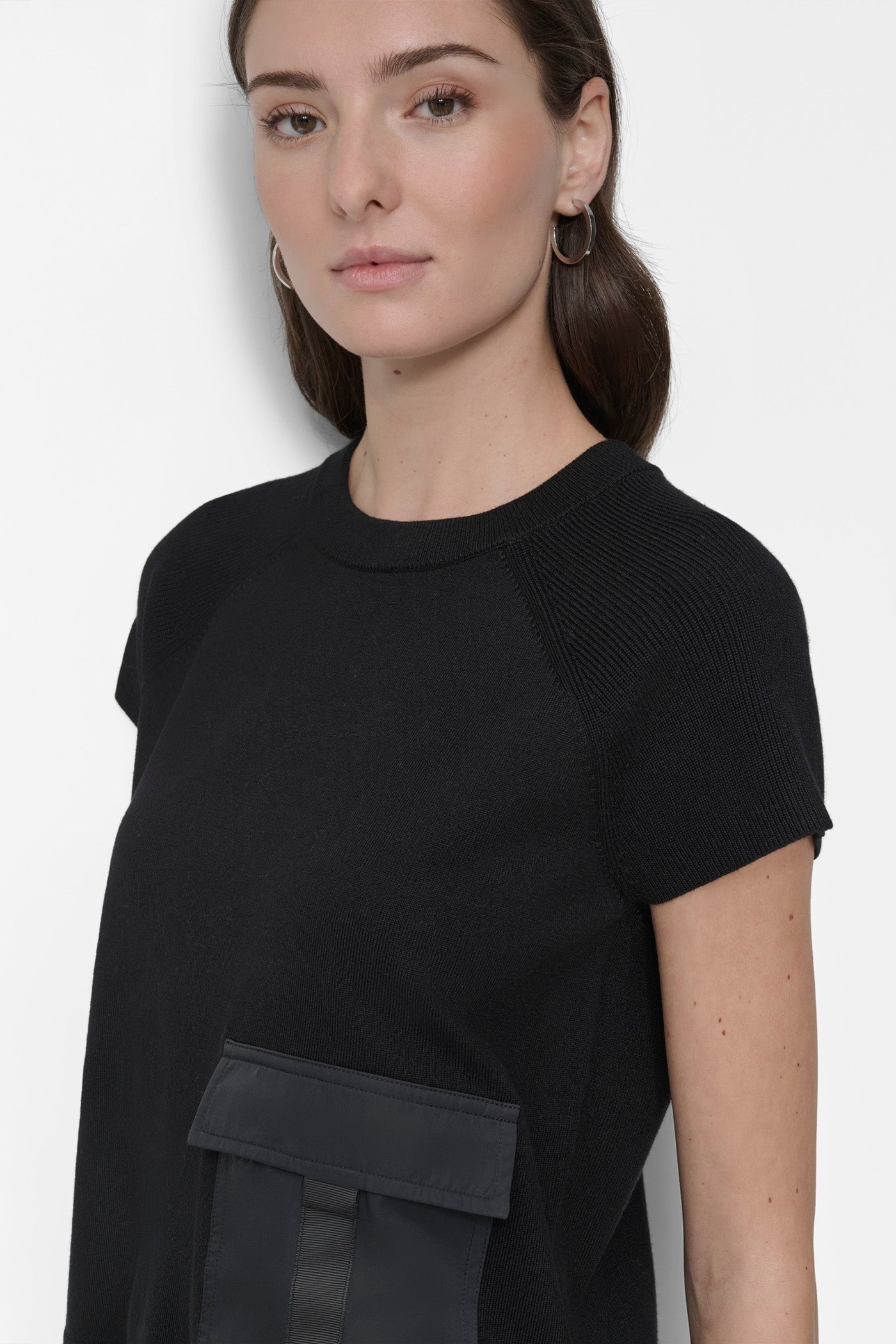 SHORT-SLEEVE CARGO POCKET SWEATER VIEW 5 | WOMEN'S SWEATERS & TOPS