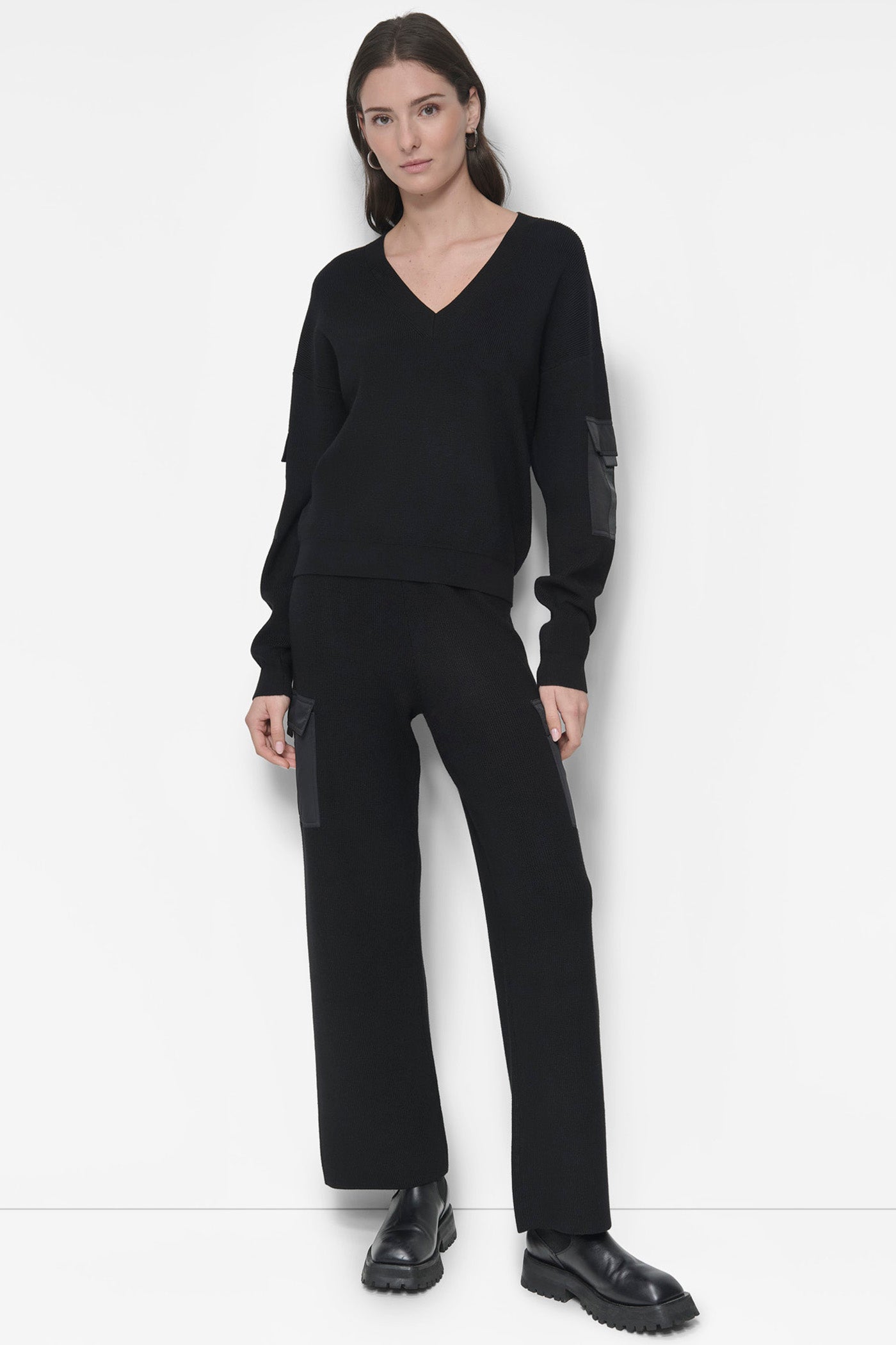 CARGO POCKET SLEEVE SWEATER VIEW 5 | Clothing