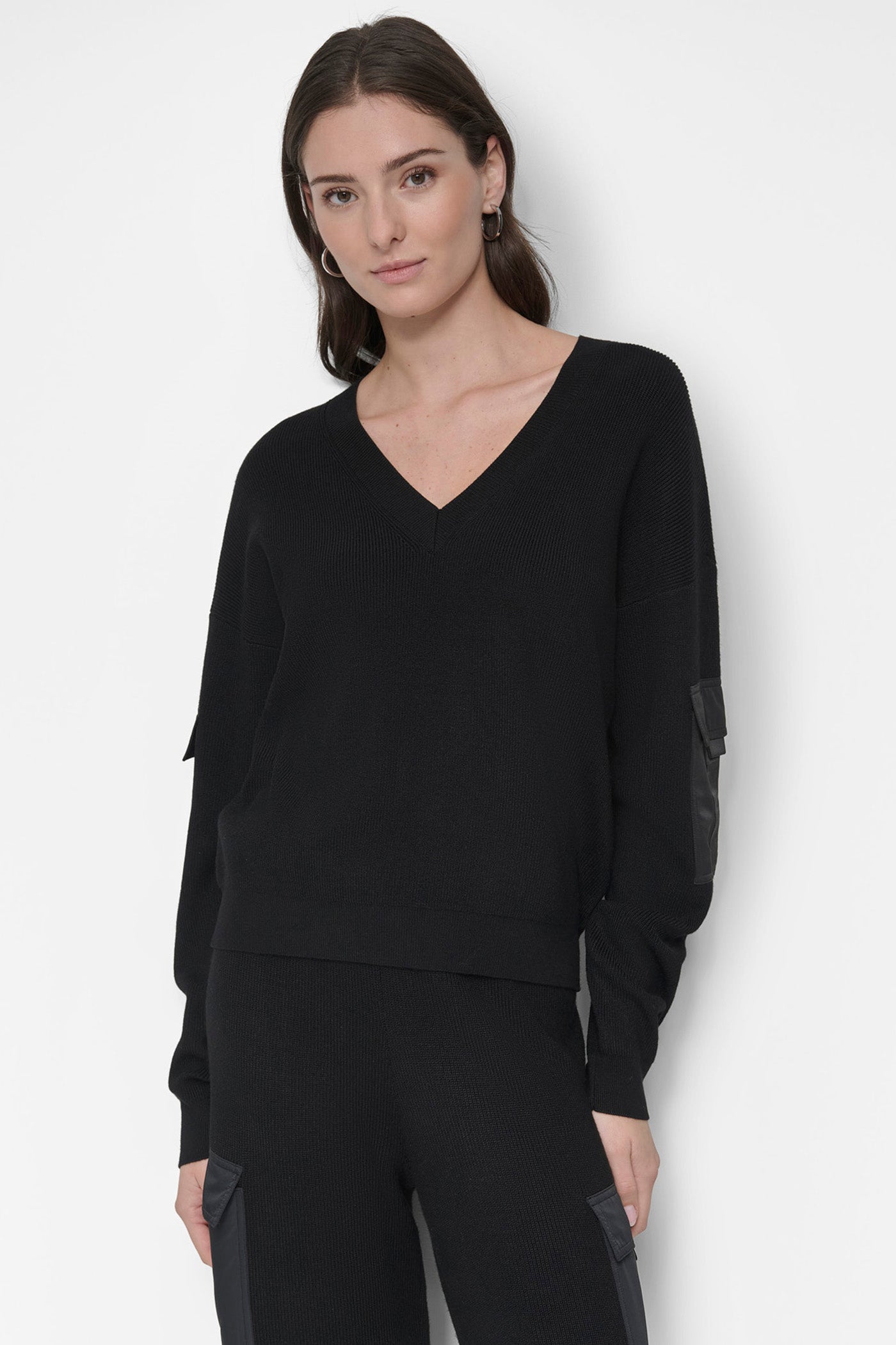 CARGO POCKET SLEEVE SWEATER VIEW 7 | Clothing