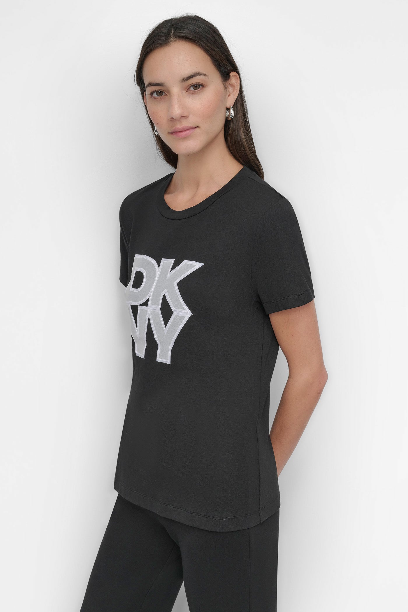 SLEEVELESS MESH OVERLAY STACK LOGO VIEW 3