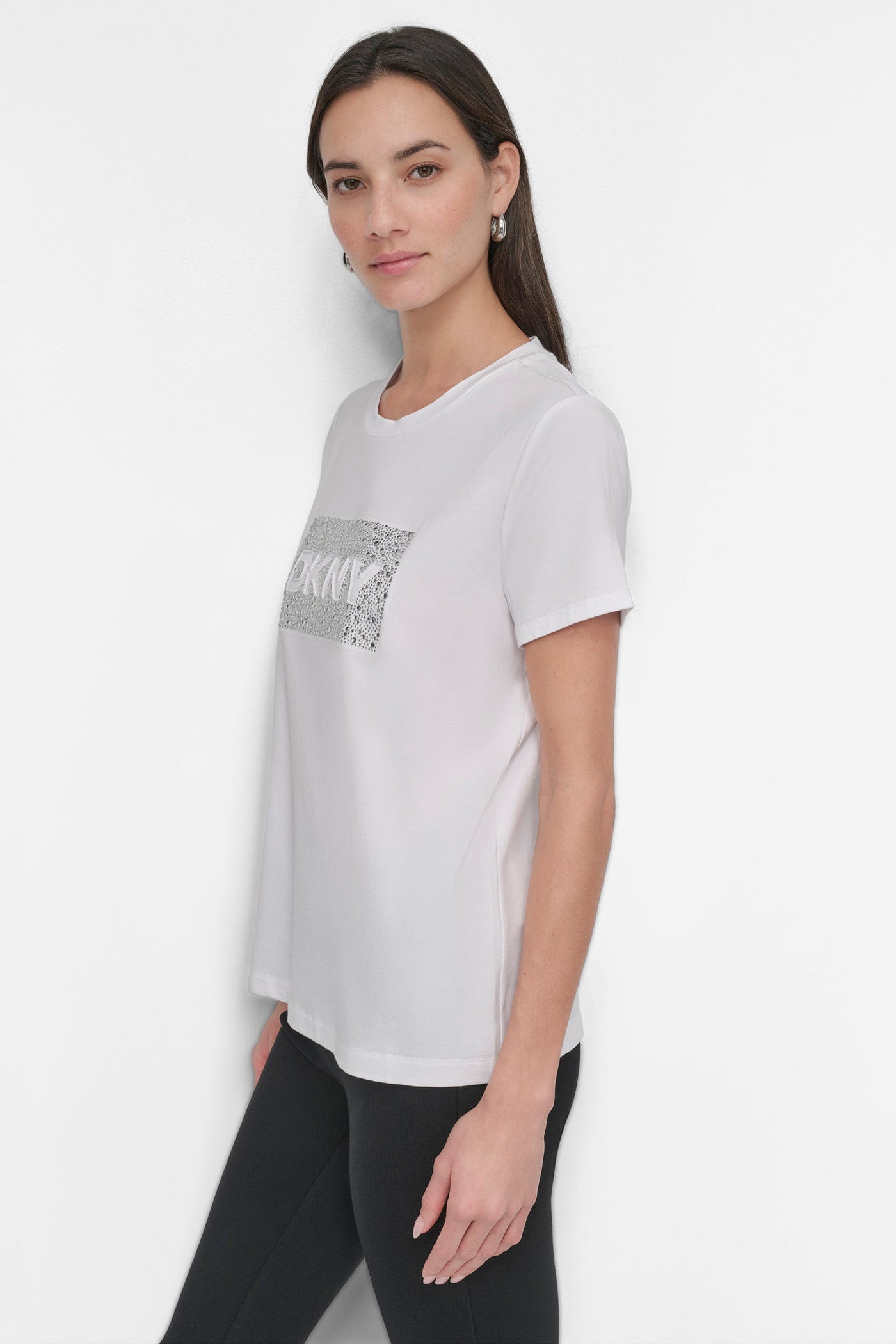 SHORT SLEEVE STUD LOGO TEE VIEW 3 | Under $50