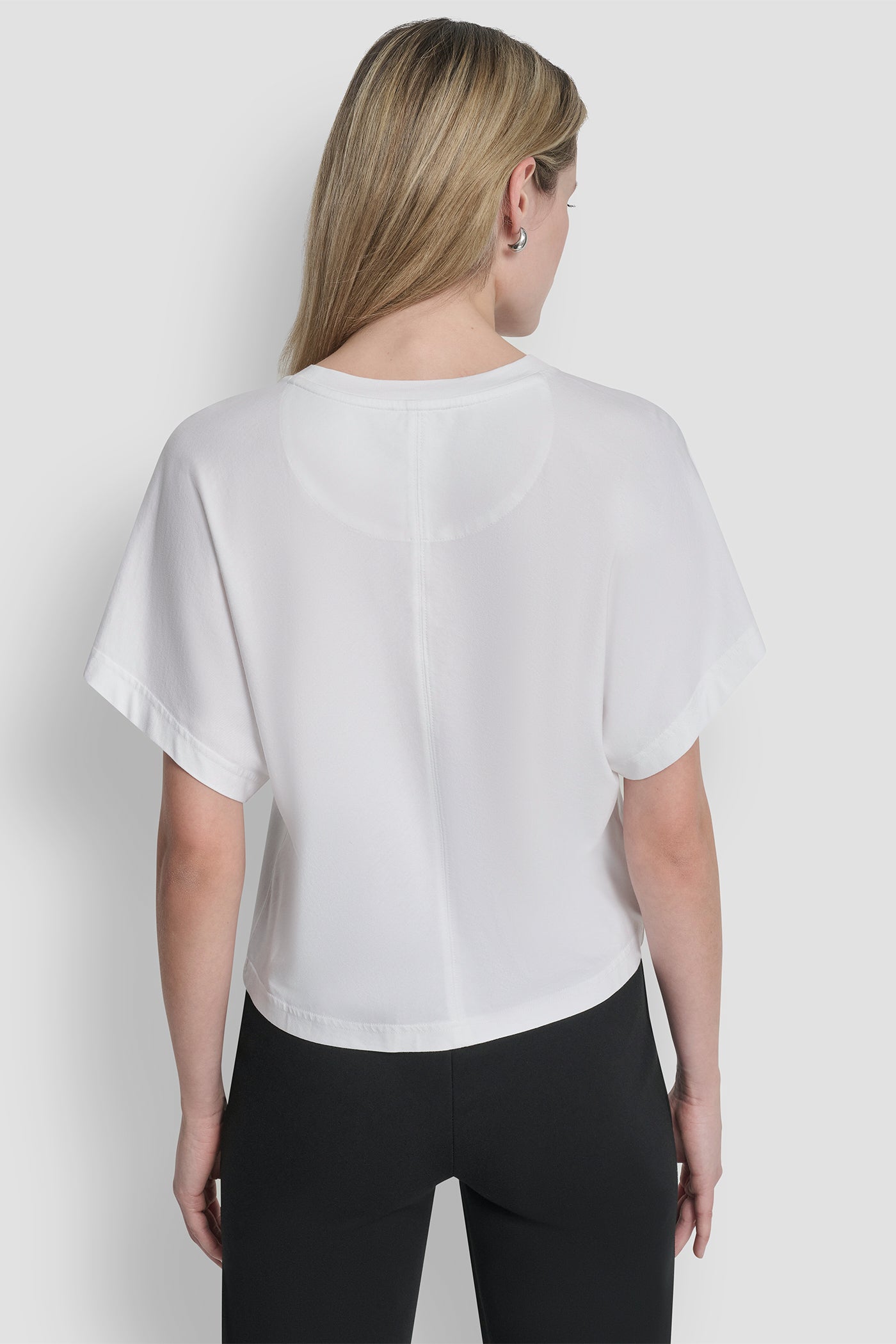 White CRYSTAL LOGO TEE, VIEW 2 | Clothing