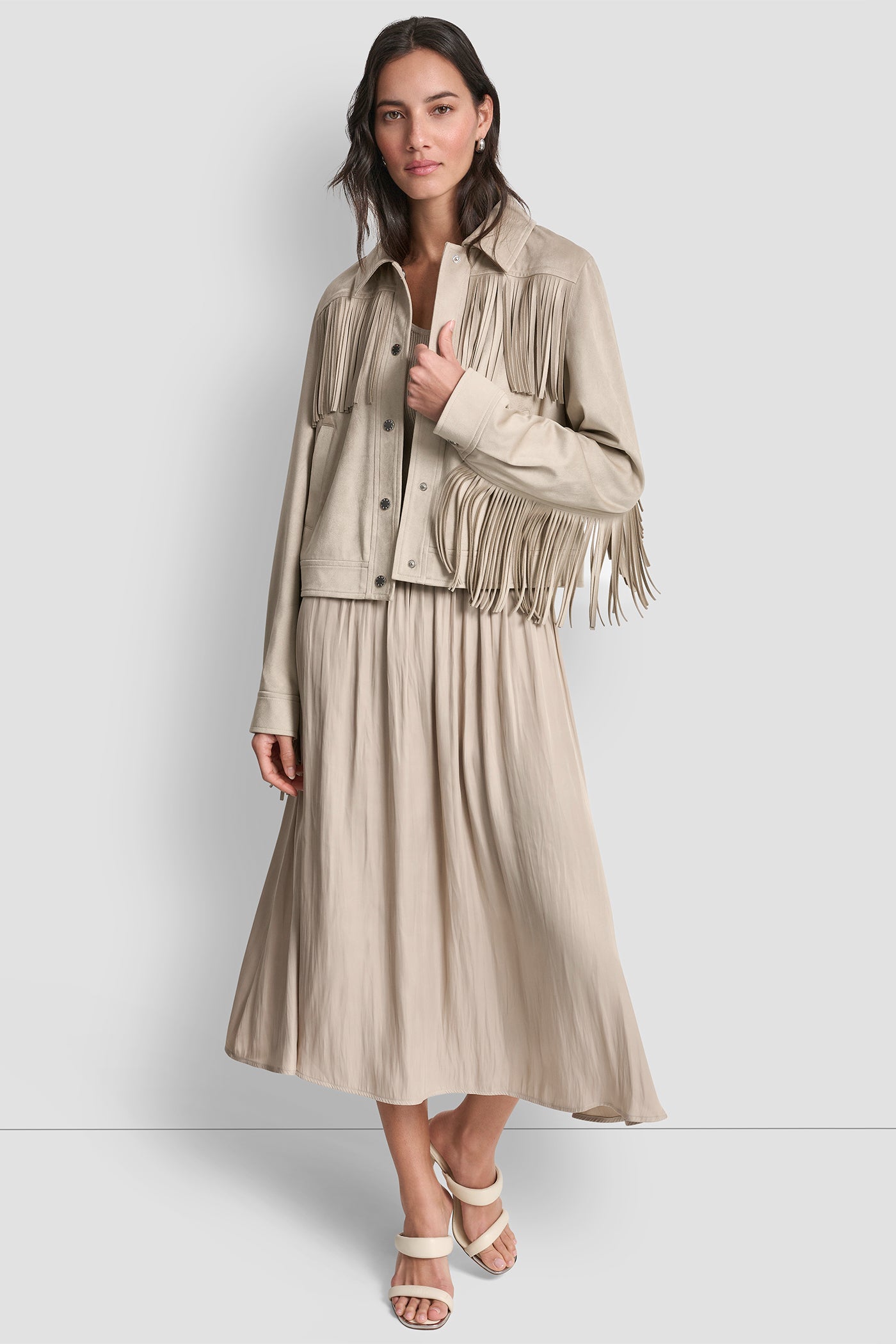 FRINGE SUEDE JACKET VIEW 6 | Clothing