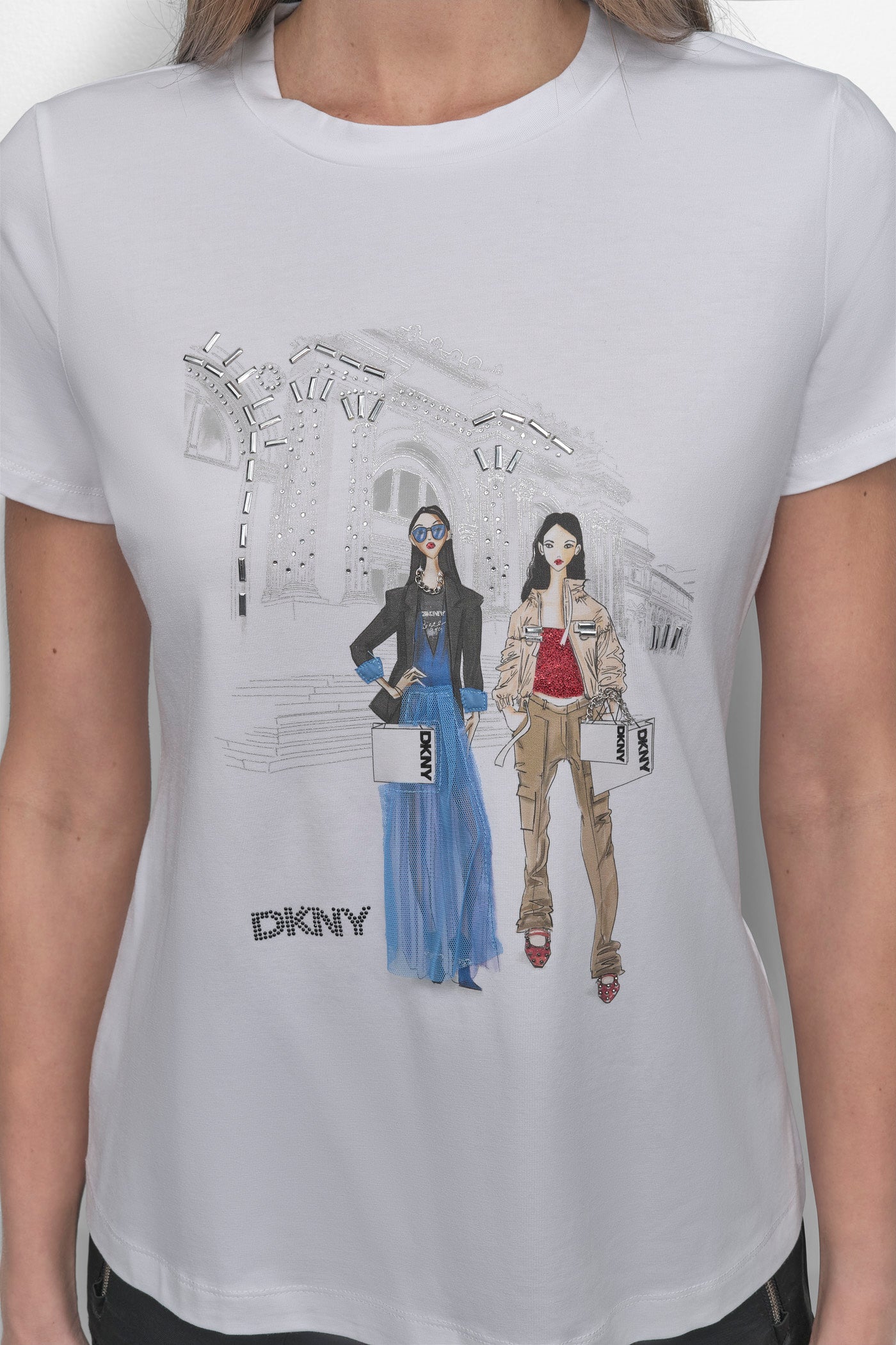 MET STAIRS CONVERSATIONAL TEE VIEW 4 | Clothing