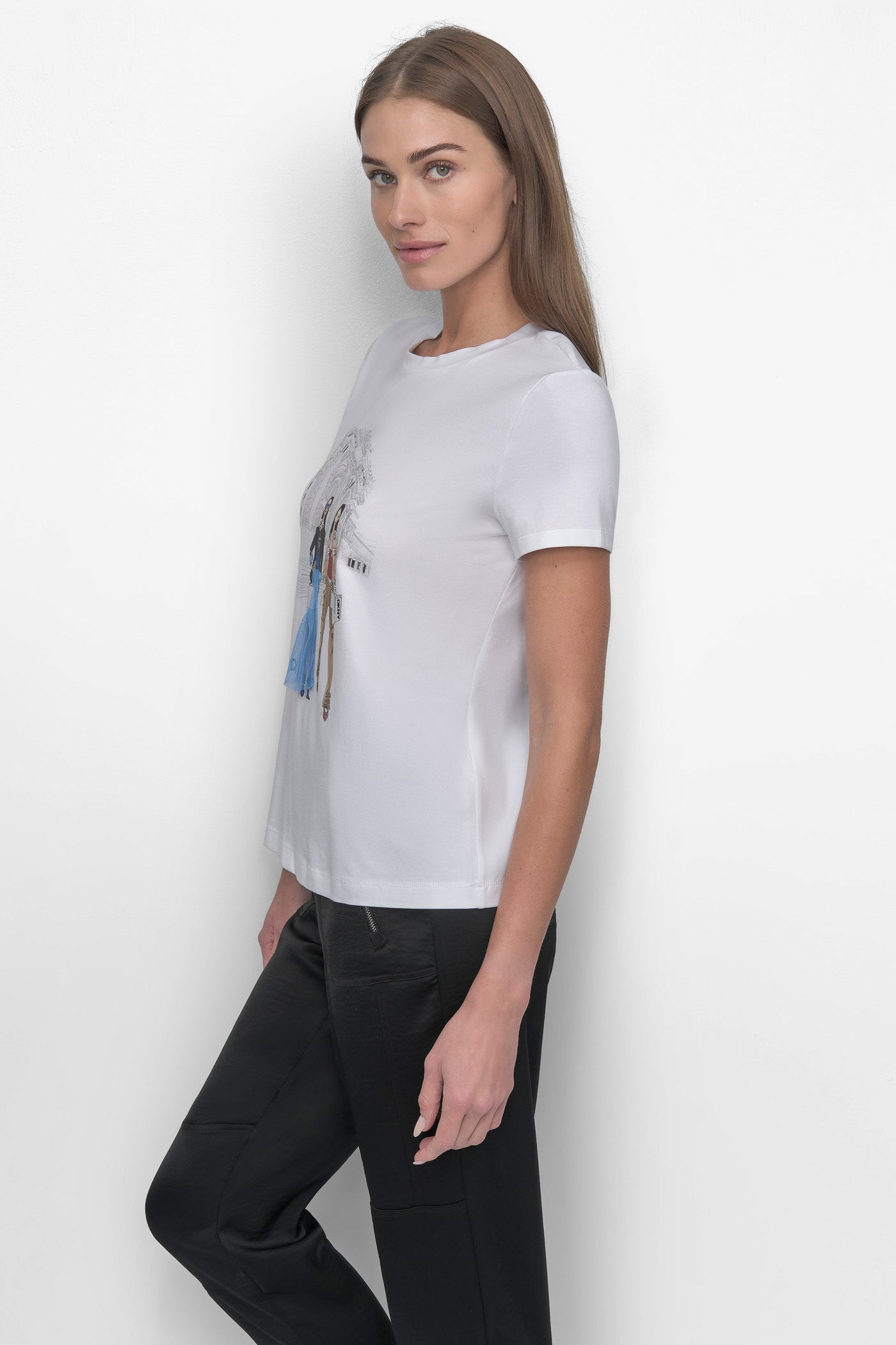 MET STAIRS CONVERSATIONAL TEE VIEW 3 | Clothing