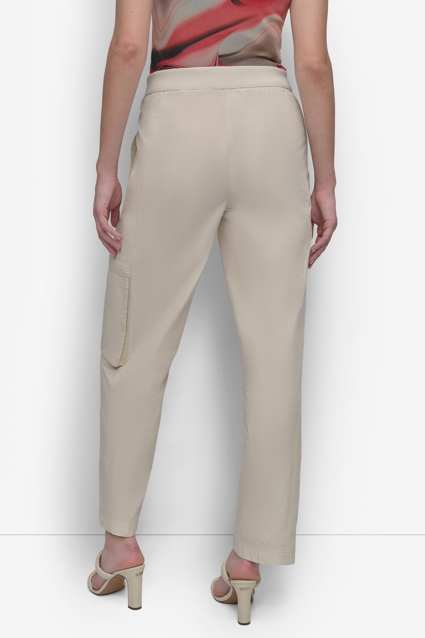 LIGHT CITY KHAKI TAFFETA CARGO PANT, BACK VIEW | SALE PANTS