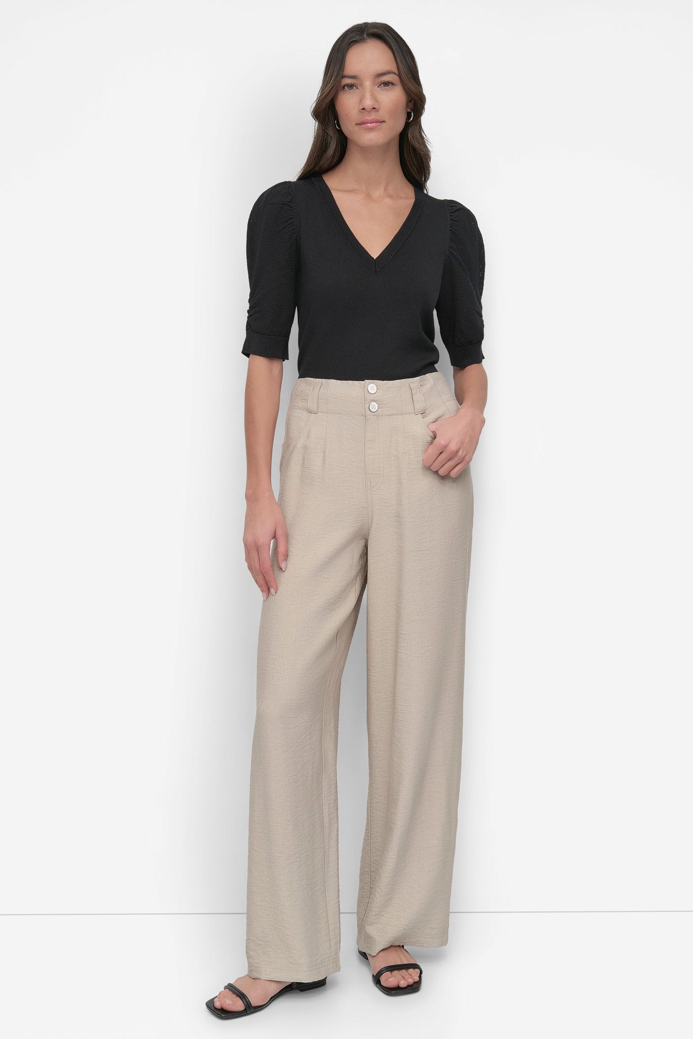 CRINKLE DRESSING TROUSER VIEW 6 | Pants & Denim