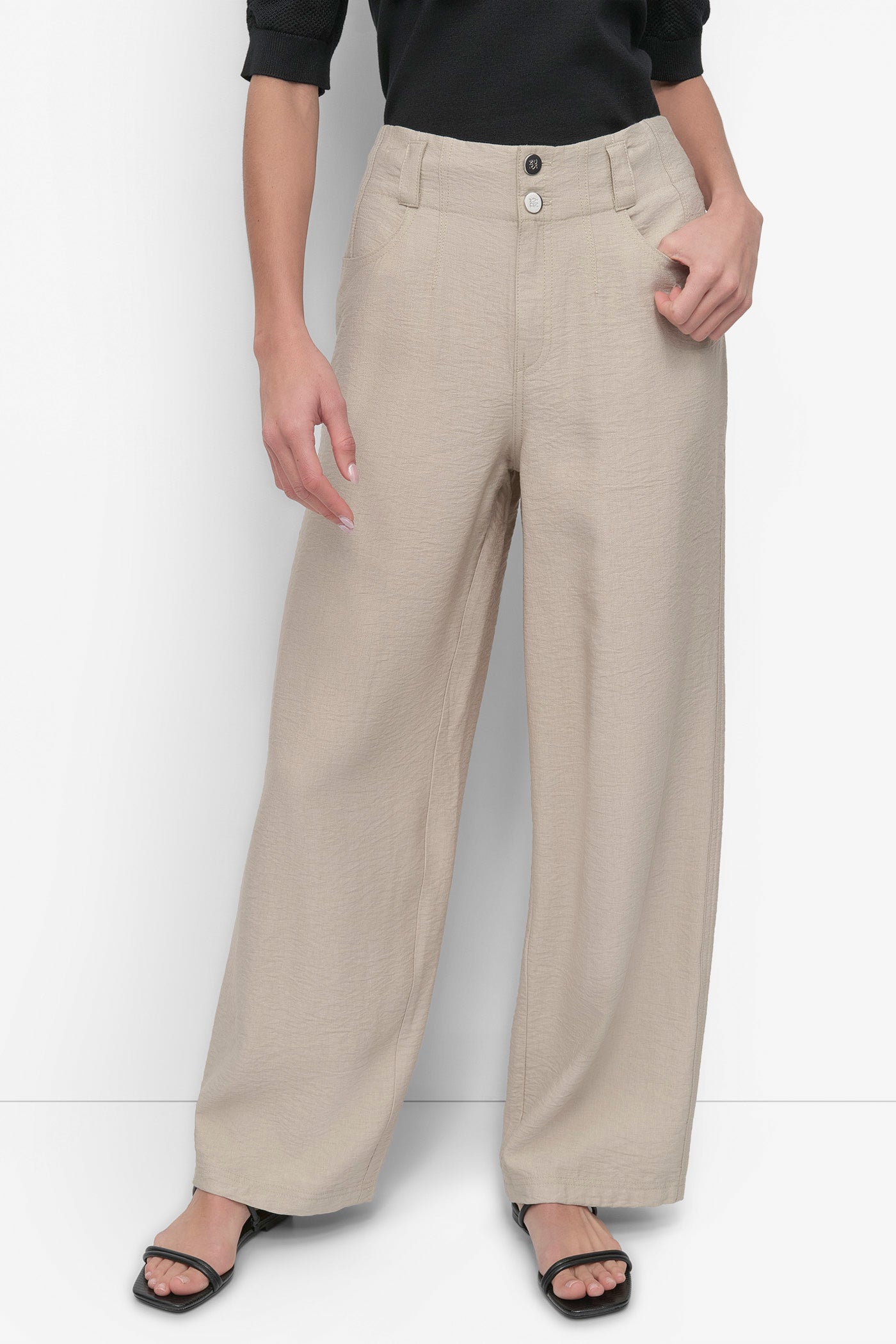 PEBBLE CRINKLE DRESSING TROUSER, FRONT VIEW | Pants & Denim