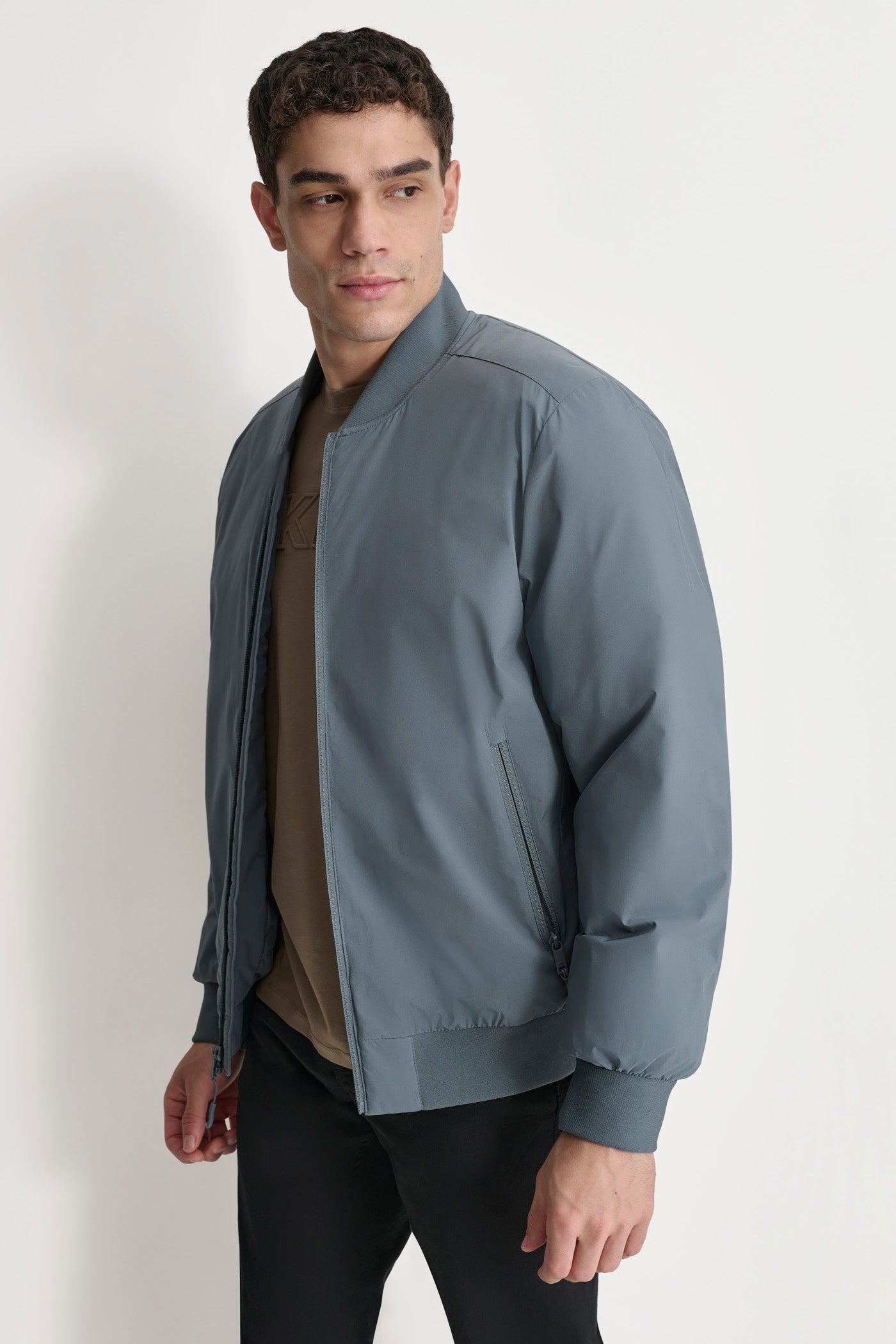 STRETCH POLY JACKET VIEW 3 | Mens Coats and Jackets