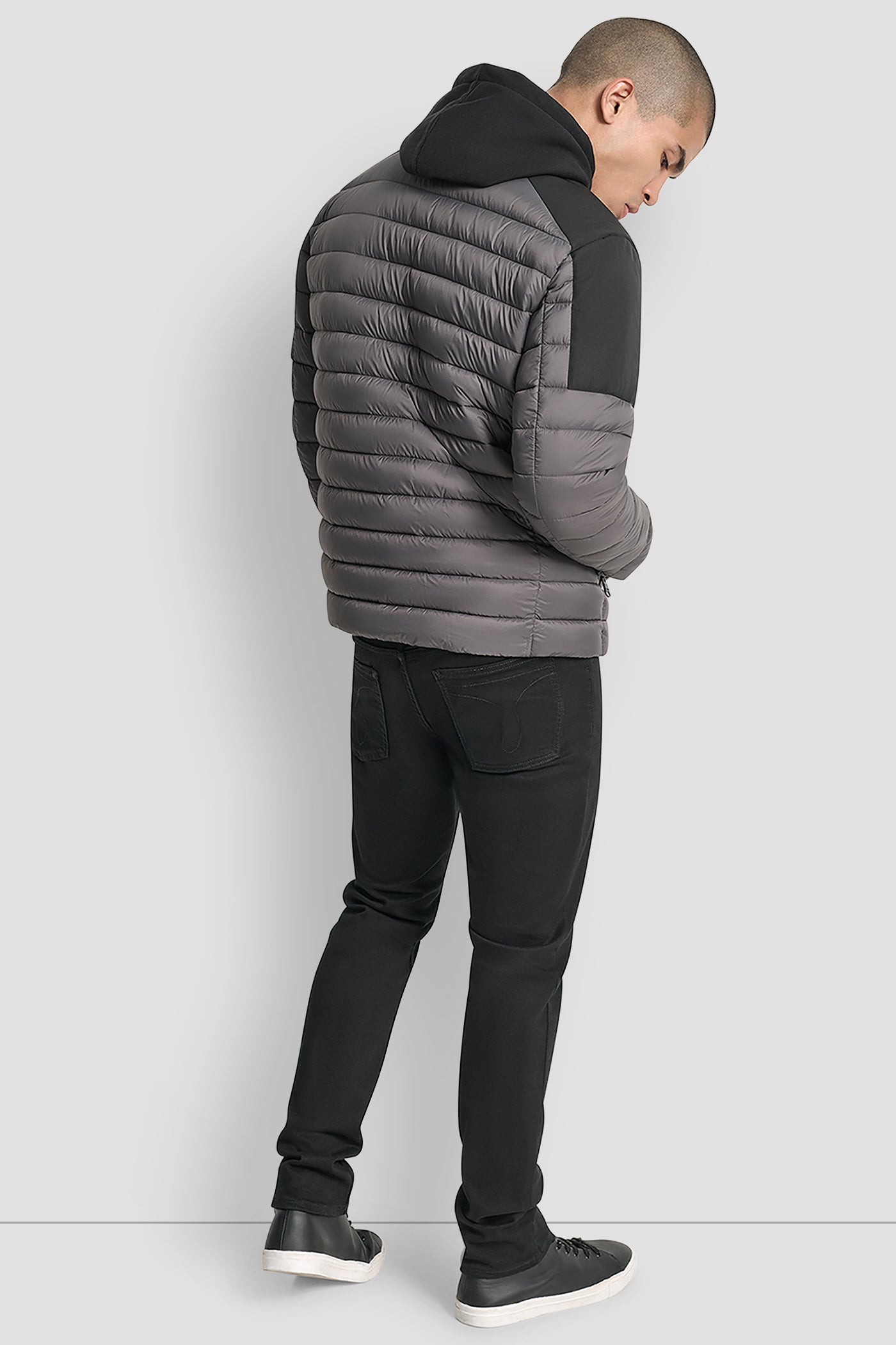 GRANITE LIGHT WEIGHT MOTO JACKET, BACK VIEW | Mens Coats and Jackets