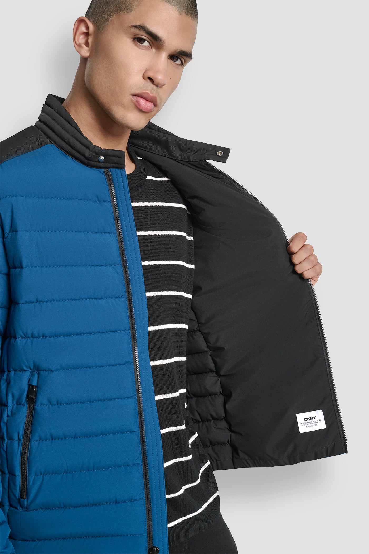 LIGHT WEIGHT MOTO JACKET VIEW 3 | Mens Coats and Jackets